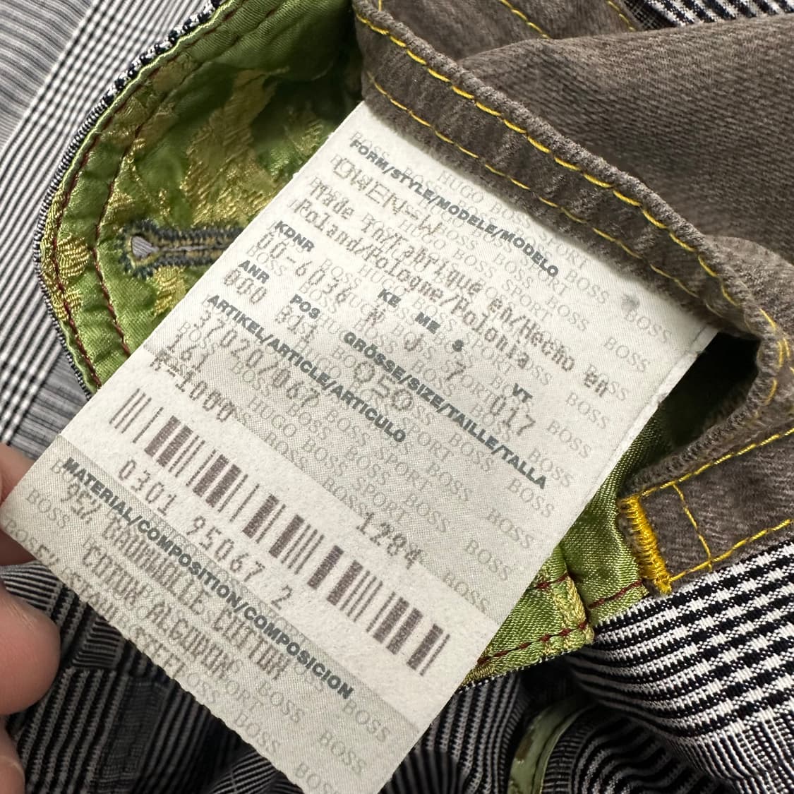 HUGO BOSS 휴고보스 체크 패턴 블레이져 자켓 상품이미지10