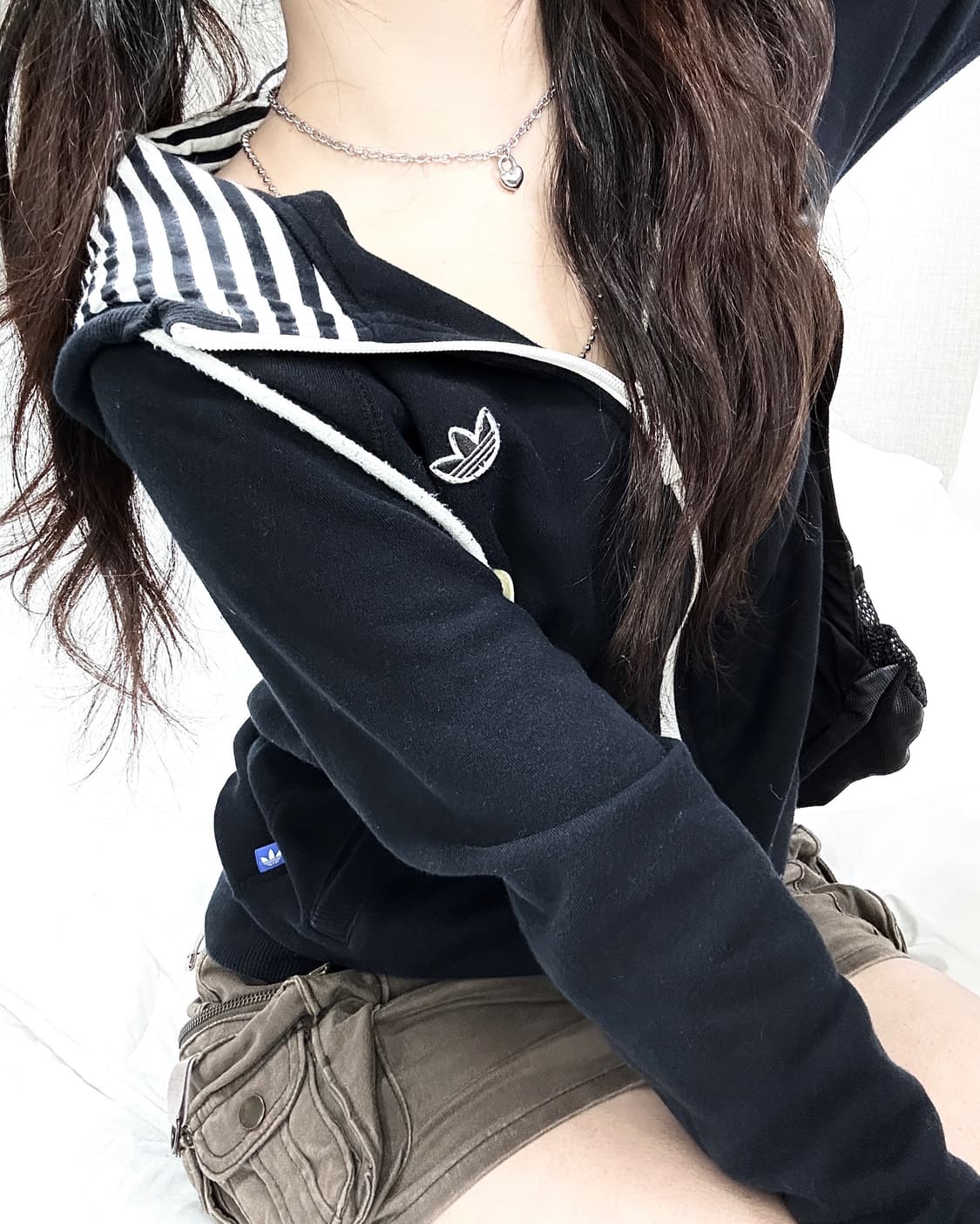 아디다스 패치로고 후드집업 상품이미지4