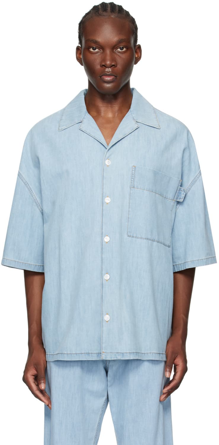 BOTTEGA VENETA —Light Denim Collar Shirt 상품이미지7