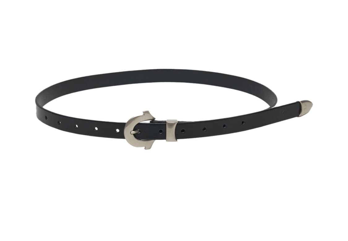 트루릴리젼 홀슈 레더 벨트 블랙 (1.2) 상품이미지1