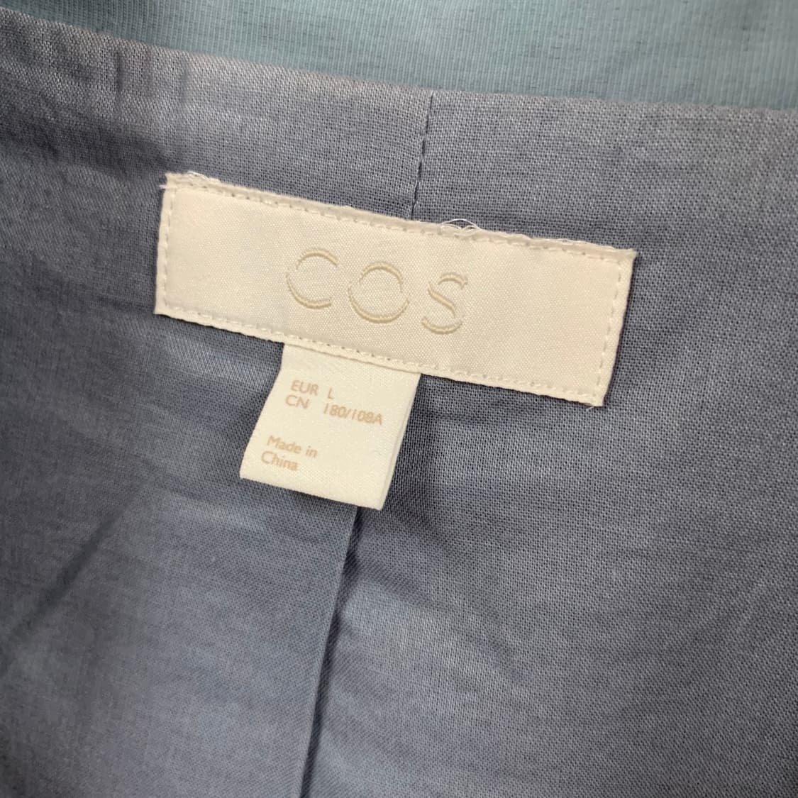 L COS 코스 오가닉 코튼 하이 카라 봄버 블루종 자켓 상품이미지5