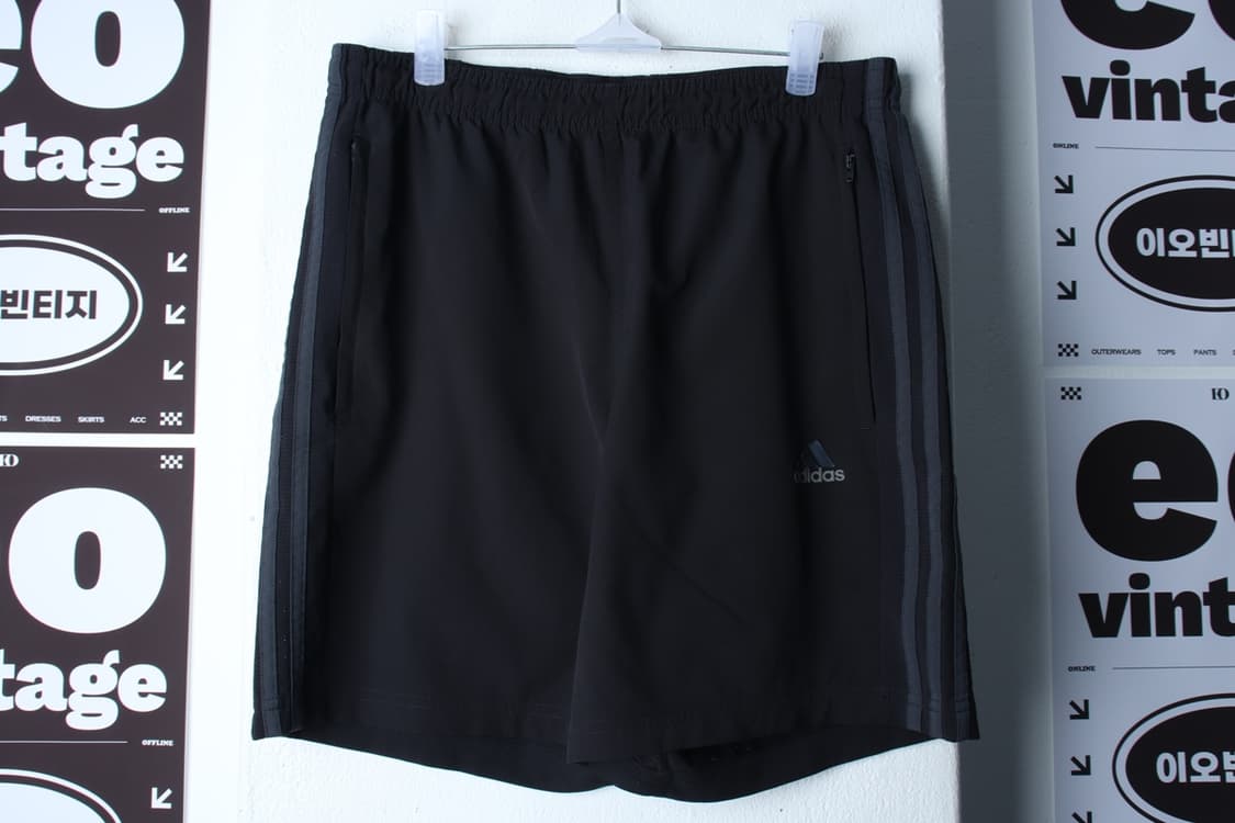 (XL) 아디다스 반바지 팬츠 작은사용감 블랙 삼선 올드스쿨-P9839 상품이미지2
