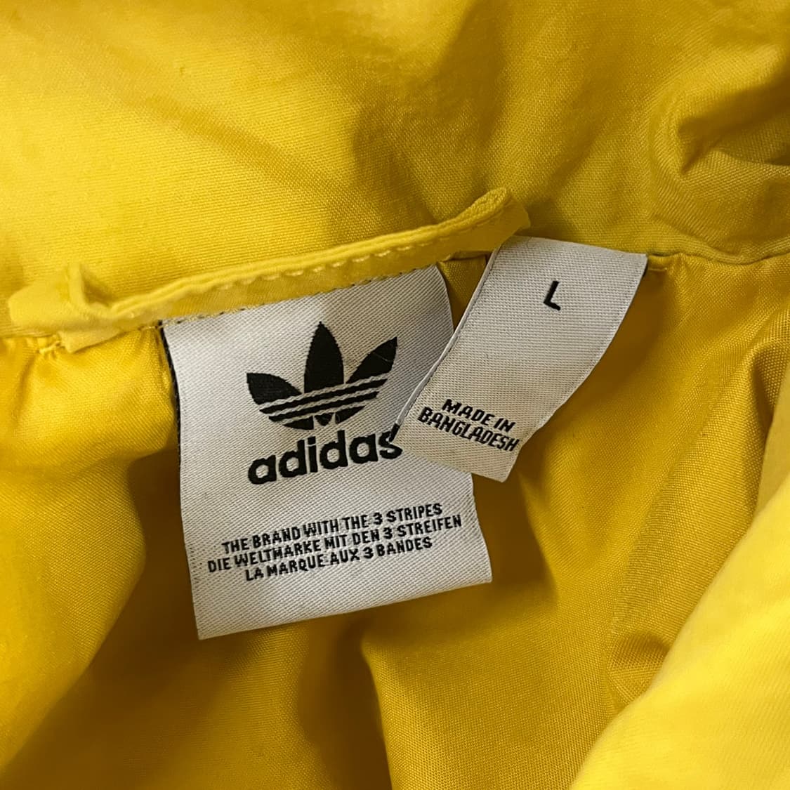 [정품/L] 아디다스 삼선 옐로우 후드 바람막이 b10 상품이미지5