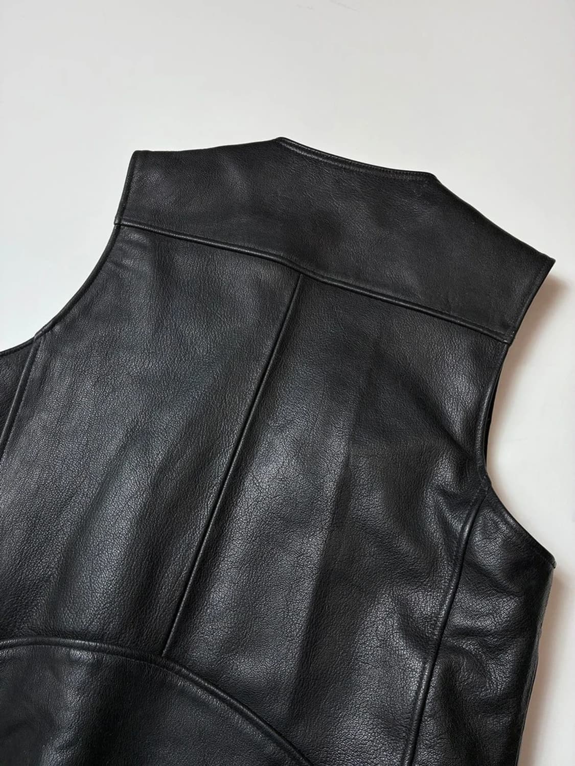 NEWPORT NEWS 90's 양가죽 파이핑 베스트 PN8468 상품이미지5