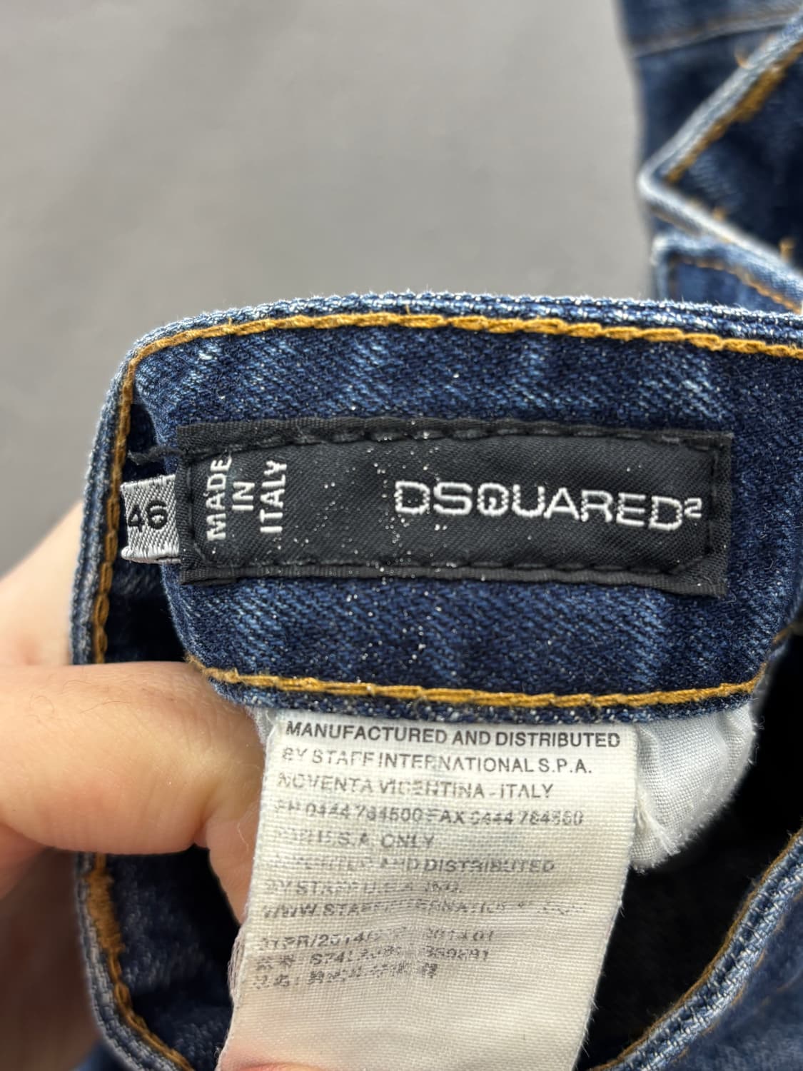 디스퀘어드 데님 반바지 데미지 페인트 워싱 46 상품이미지4