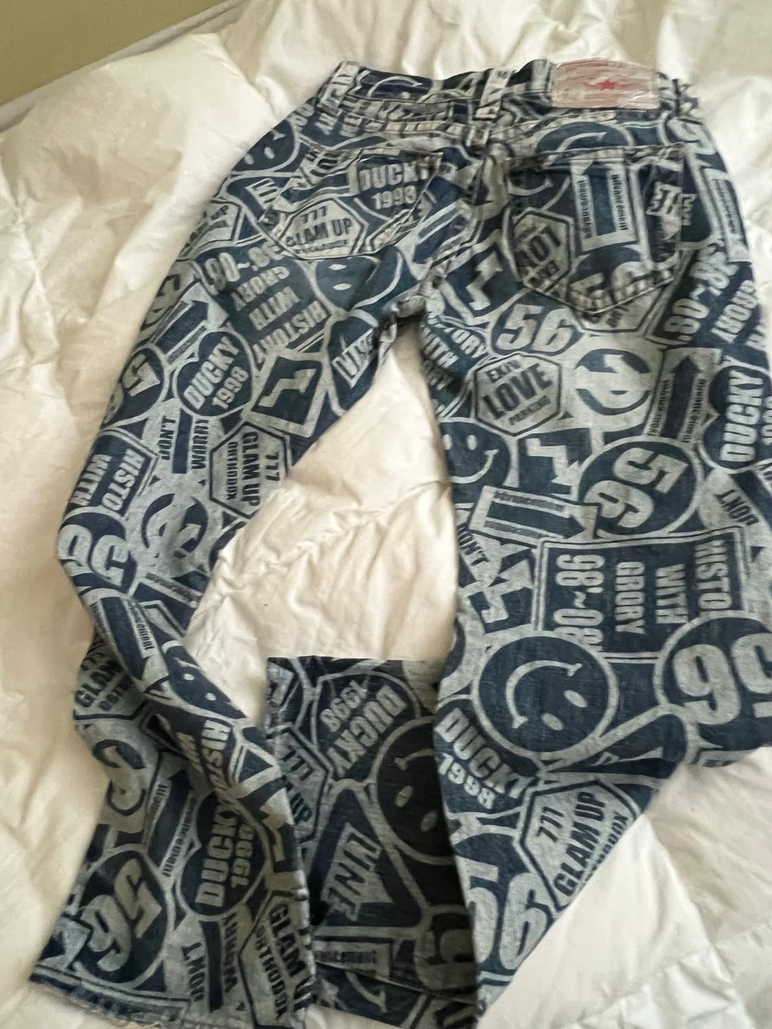 CO&LU 풀 프린팅 데님 팬츠 상품이미지6