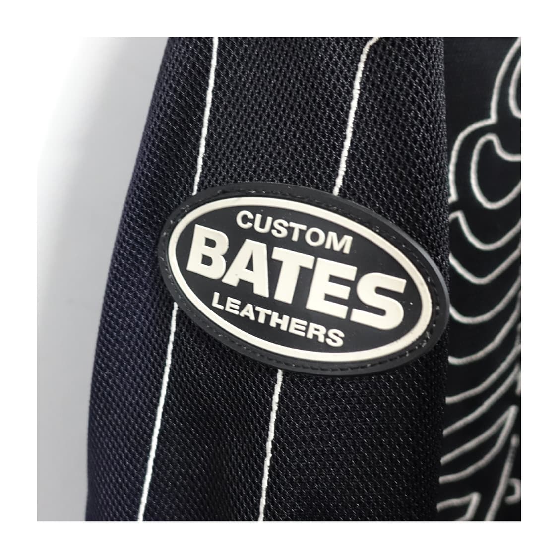 [L]BATES 베이츠 레더스 스켈레톤 에어메쉬 노카라 라이더 자켓 상품이미지6