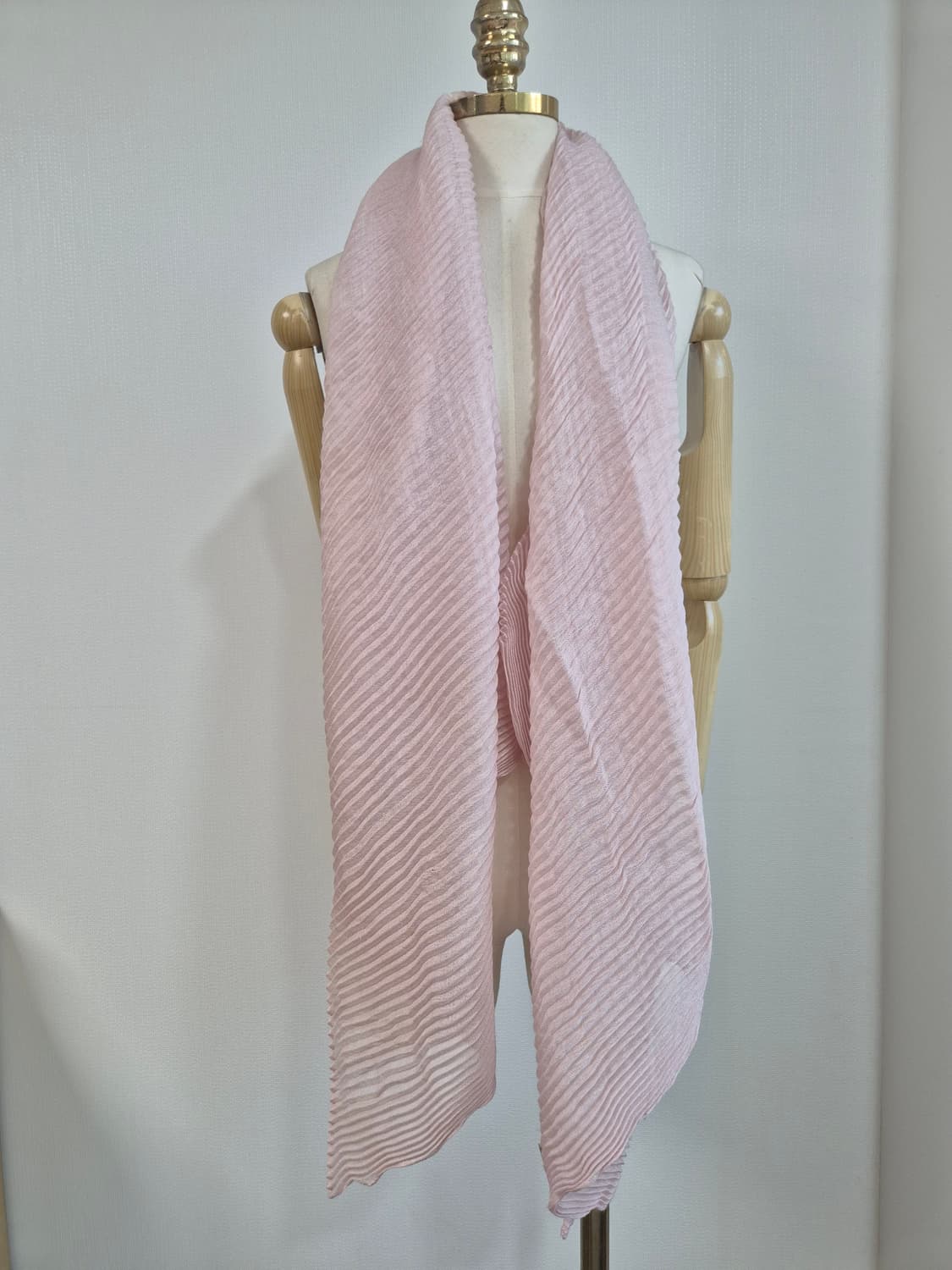 (Agnona ) 아뇨나 캐시미어 플리츠 머플러 상품이미지1