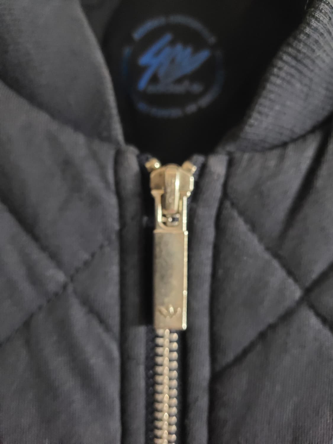 아디다스 네이비 퀼팅 봄버 자켓(55) 상품이미지3