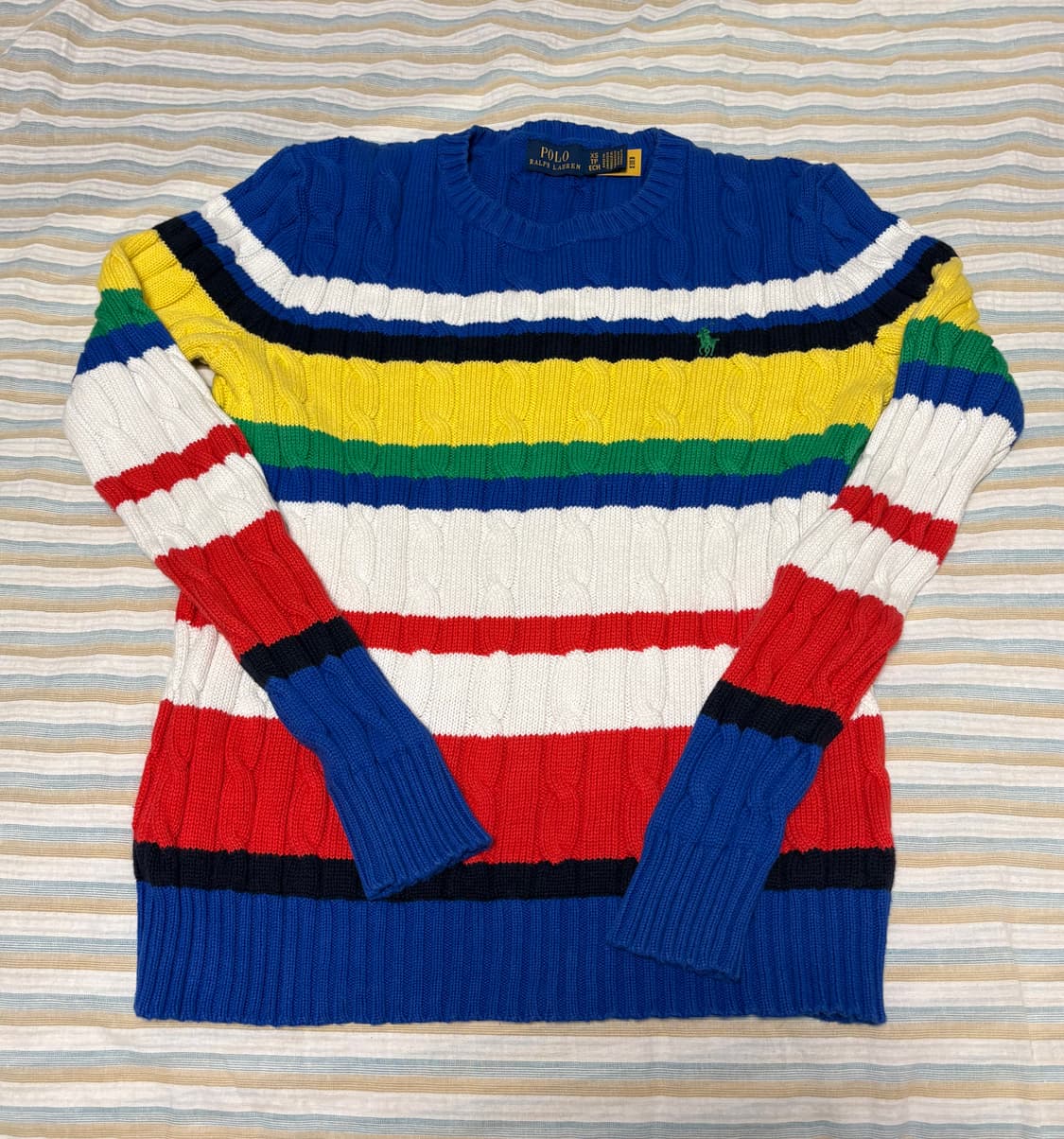 Polo Ralph Lauren 코튼 케이블 스웨터 XS 상품이미지1