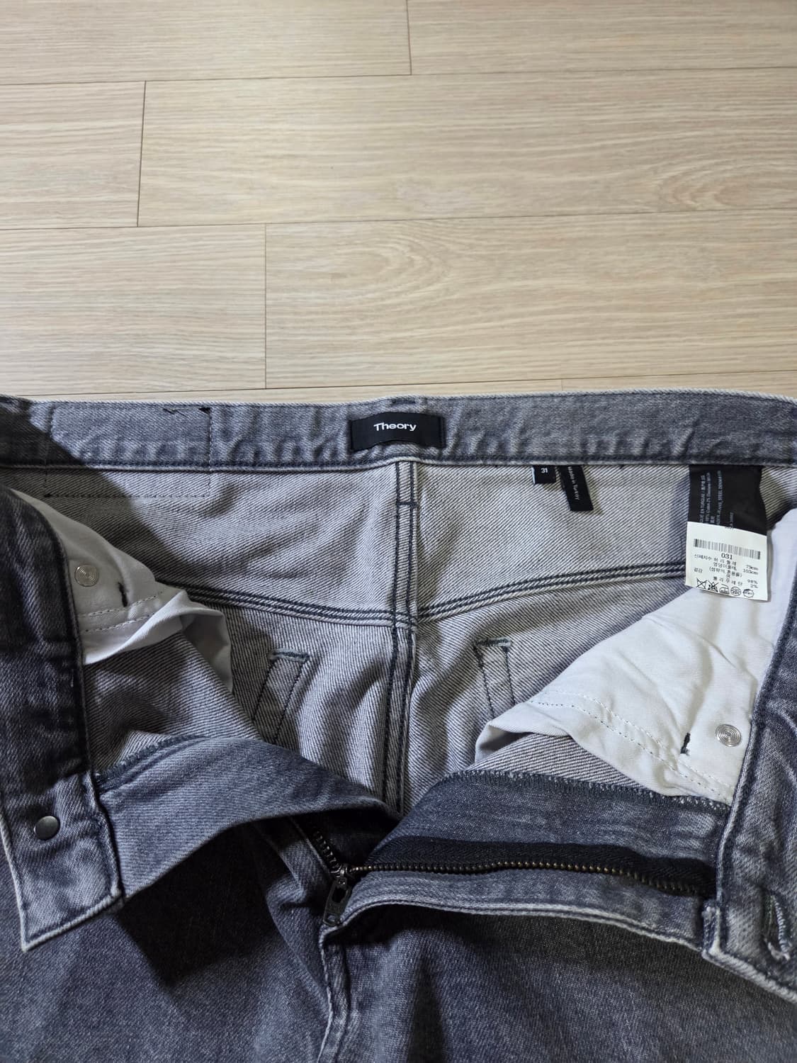 띠어리(Theory) 헤이더진 페블 그레이 데님 상품이미지4