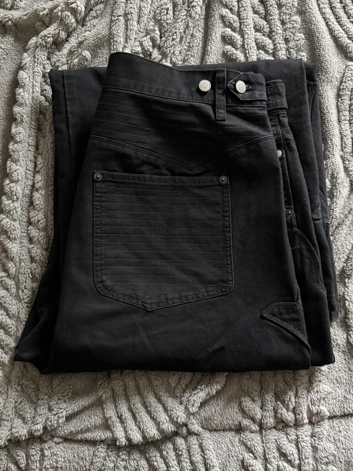 Polyteru 1011 Fleur Patched Pants Washed 상품이미지6