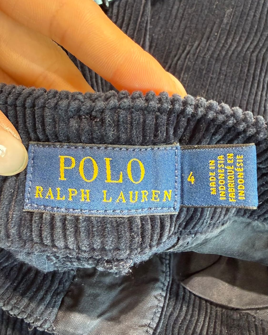 폴로 랄프로렌 네이비 코듀로이 팬츠  상품이미지8