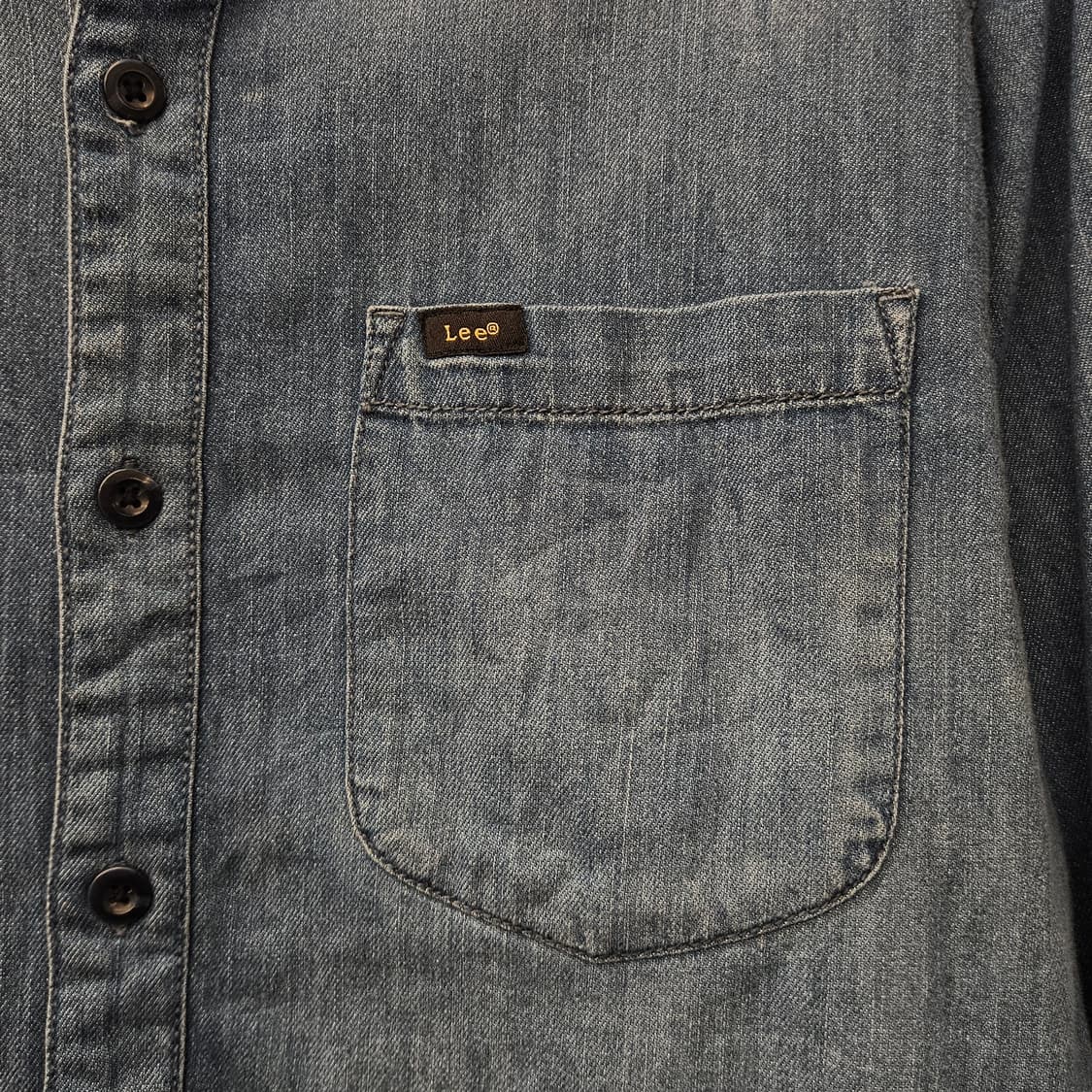00s 리 블랙라벨 라이트 워시 데님 워크 셔츠 N1134 상품이미지3
