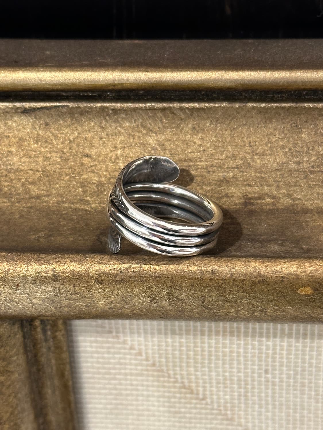 Feather Fold 925Silver Ring 상품이미지6
