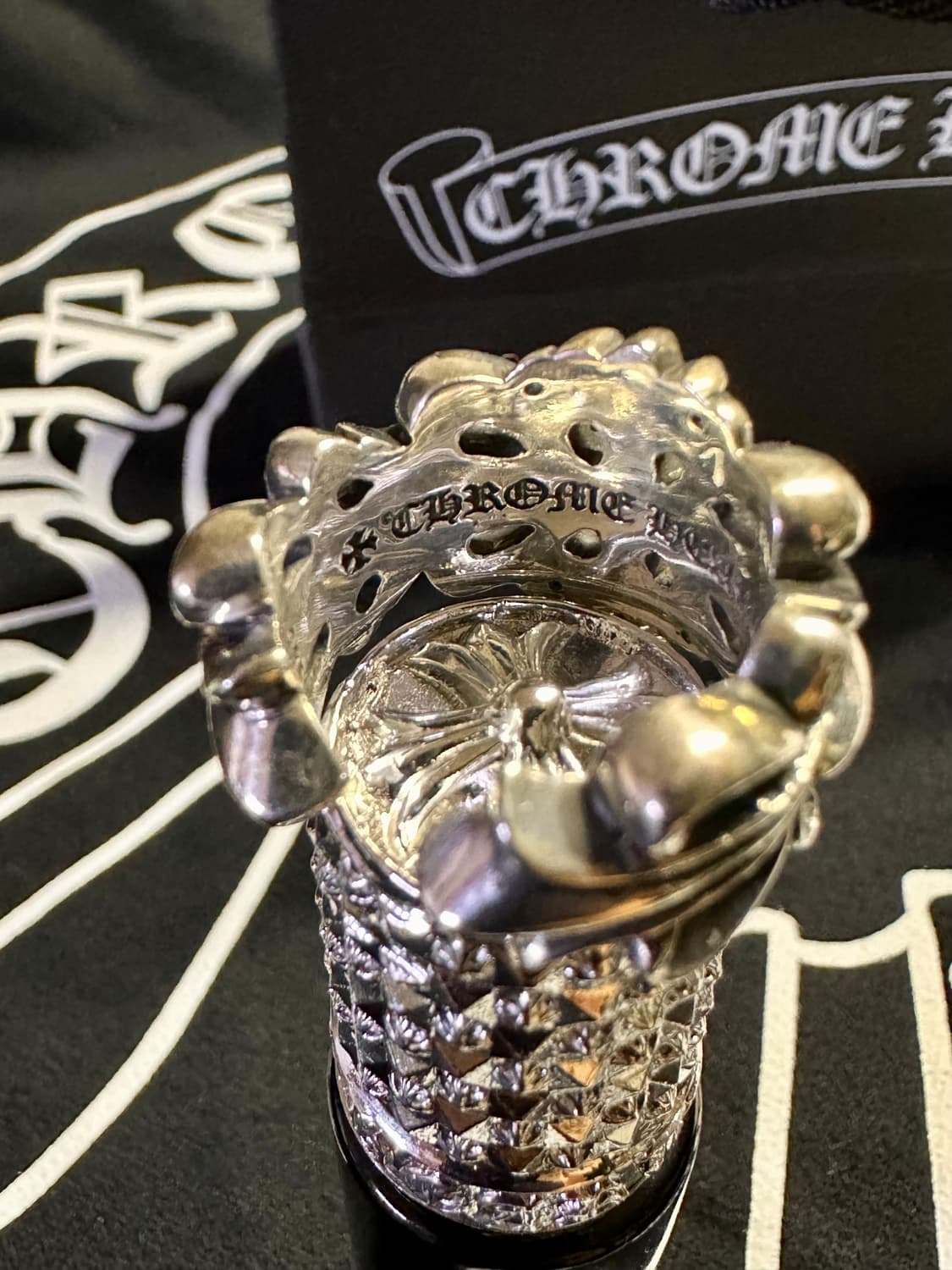 [US6.5] 크롬하츠 더블 플로랄링 상품이미지6