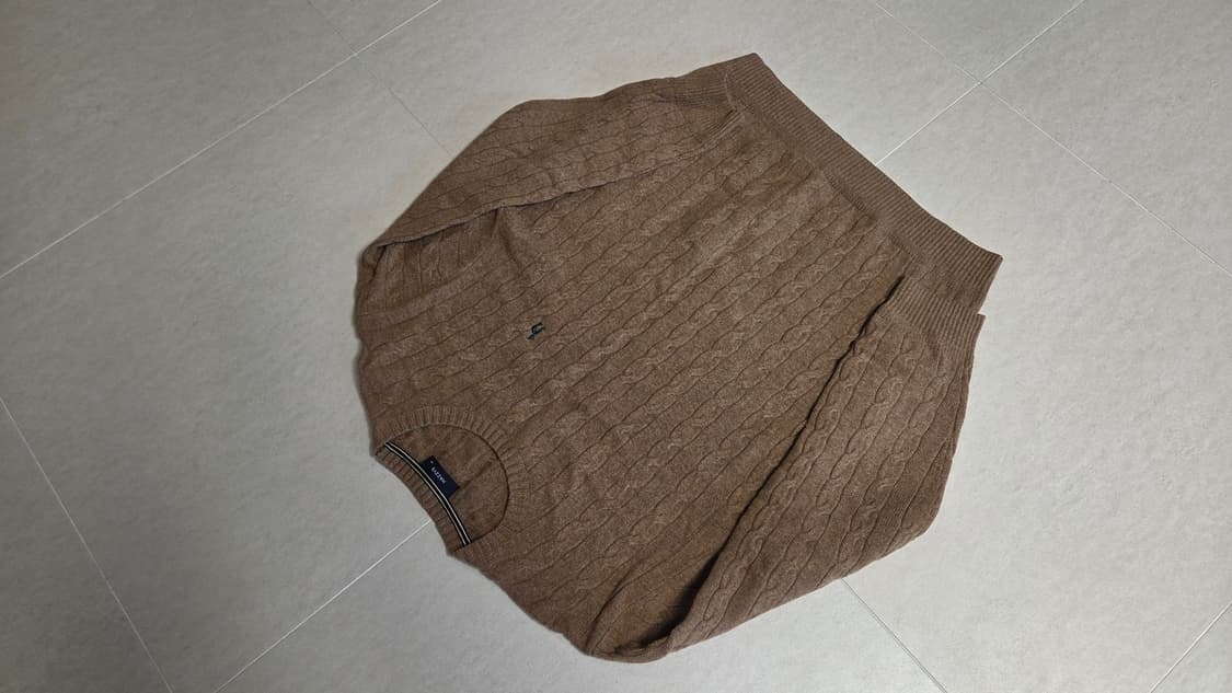 헤지스 퍼피 자수 크루넥 울 니트 상품이미지7