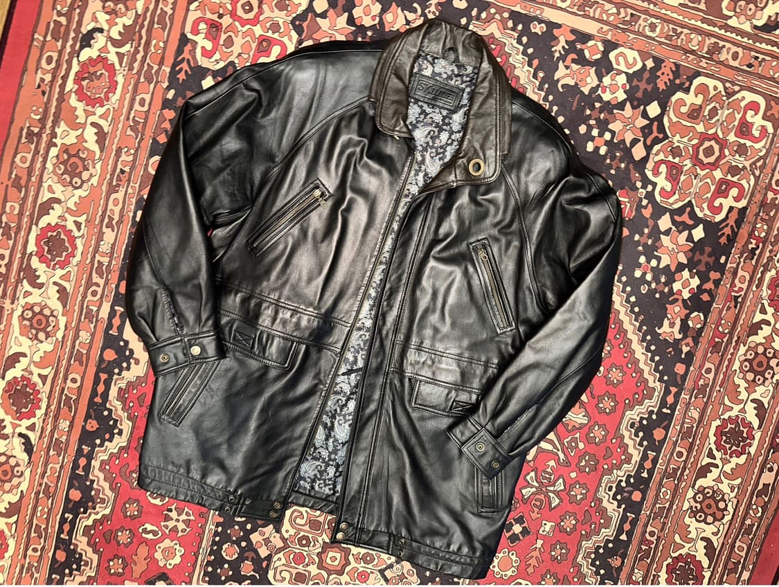 ( 2XL ) 가죽코트 가죽롱코트 가죽자켓 가죽카코트 레더자켓 봄버자켓 상품이미지5