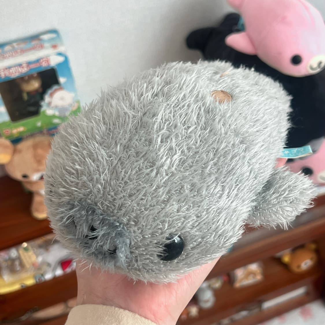 복슬 회색 마메고마 인형 상품이미지5