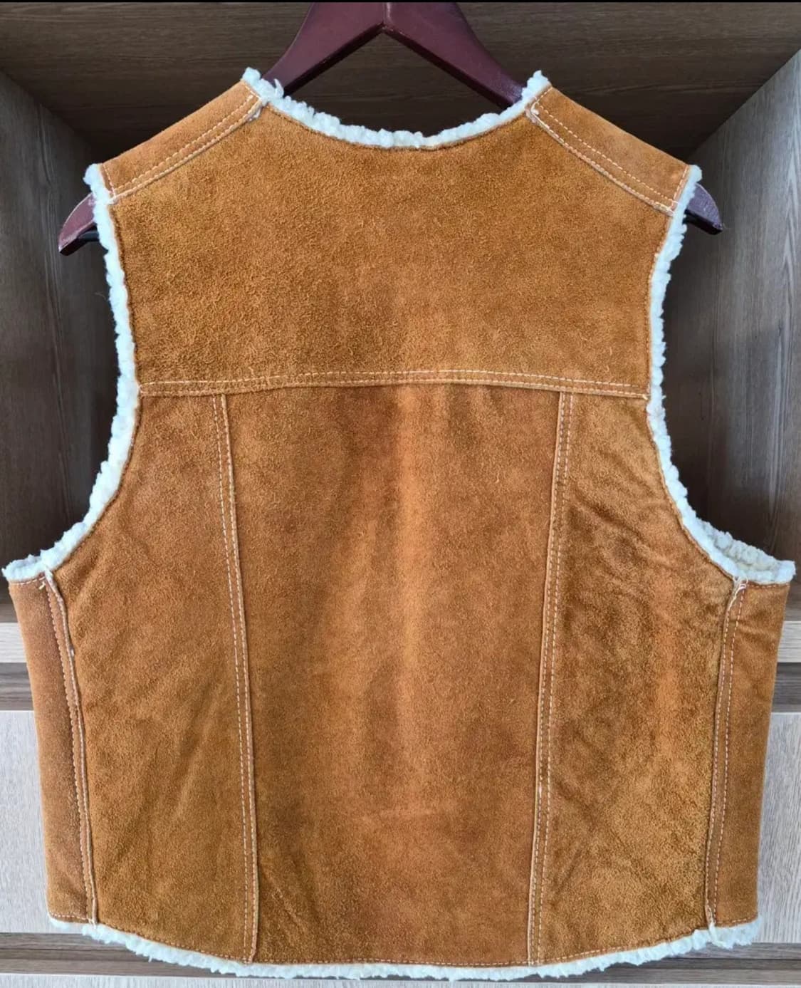 70s Vintage Mexico Suede Leather Vest 40 상품이미지2