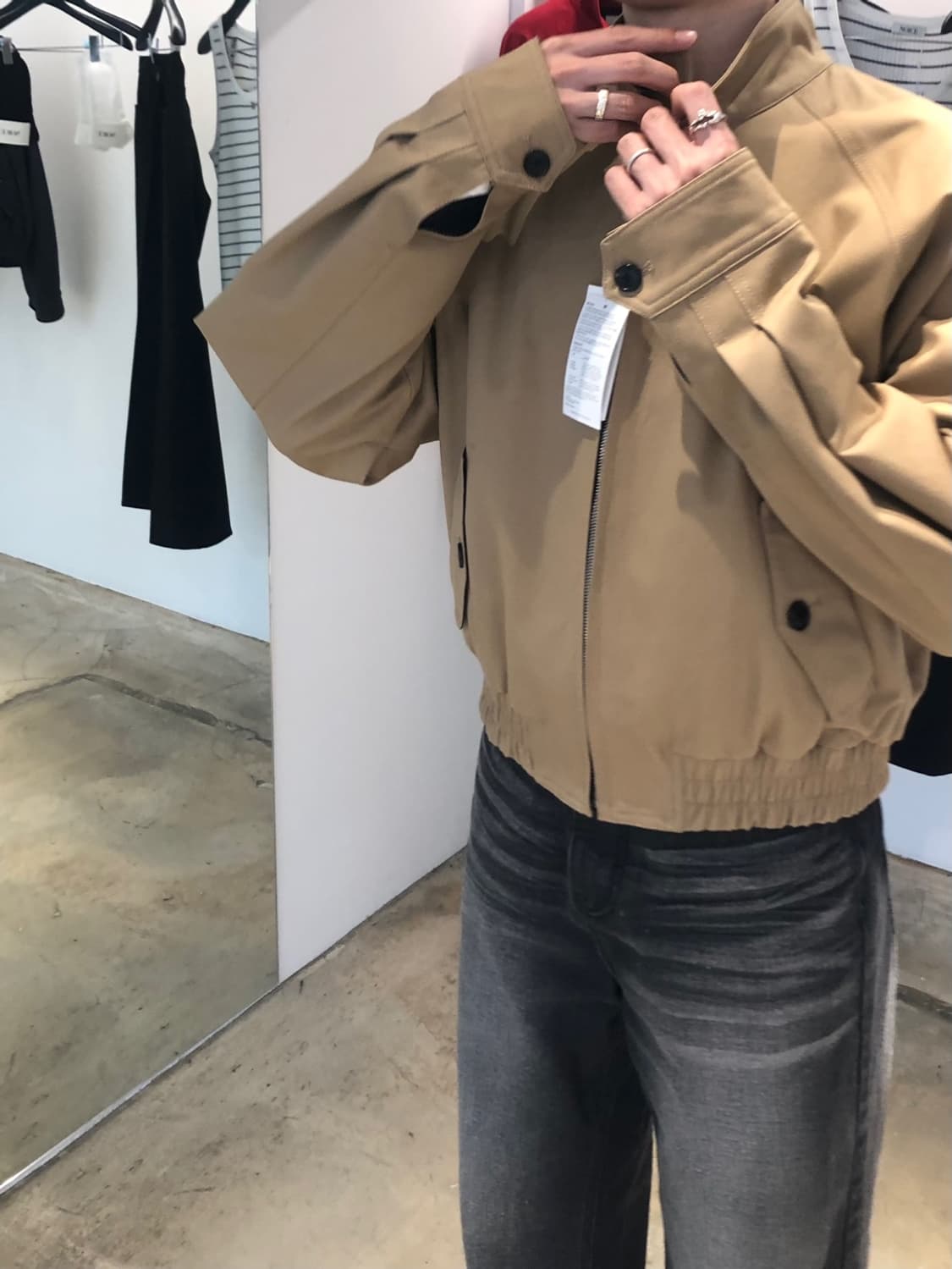 노이스 베이지 헤링턴자켓 상품이미지2