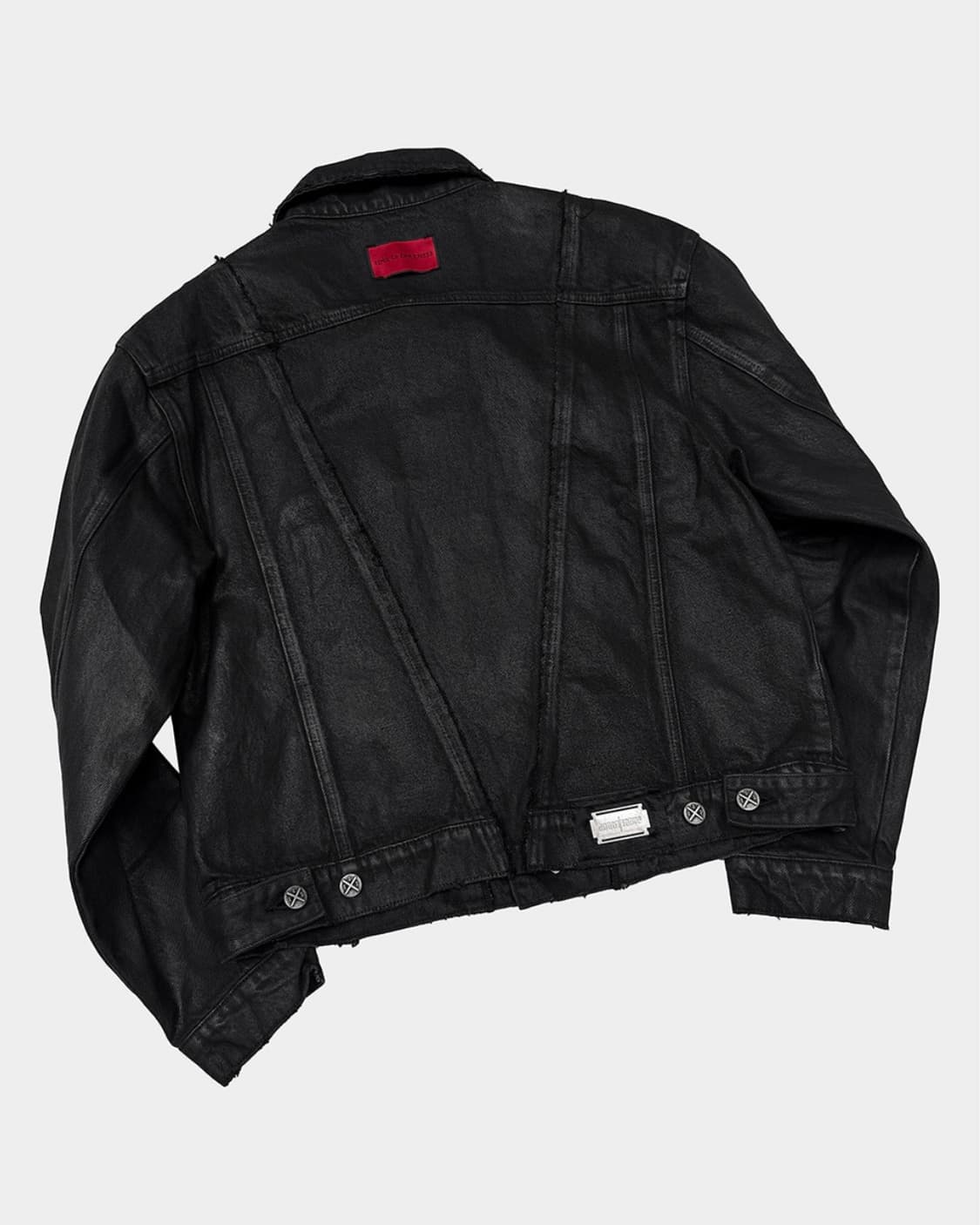 Dark Washed Distressed Denim Jacket 상품이미지3