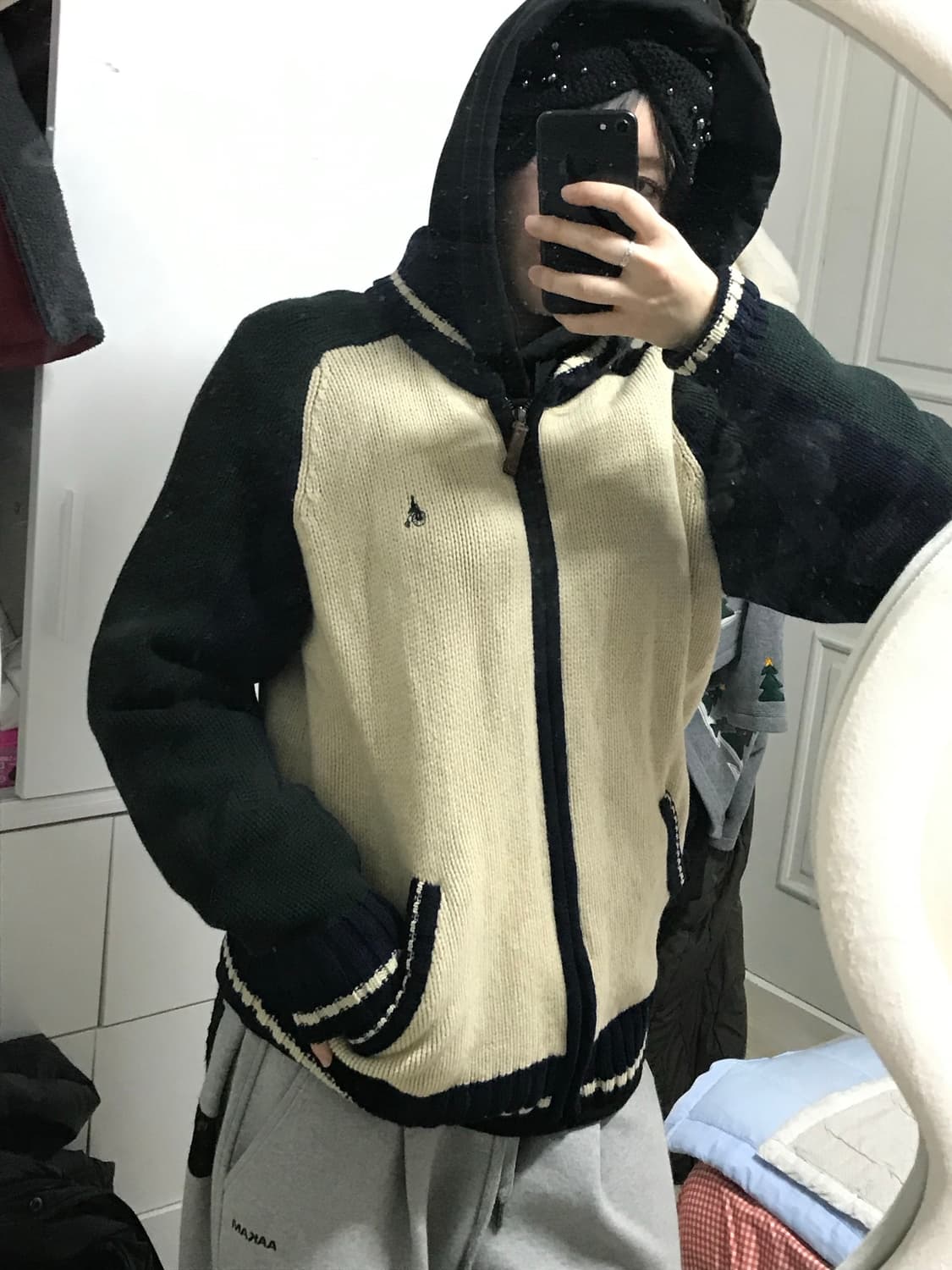 빈폴 니트 집업 상품이미지1