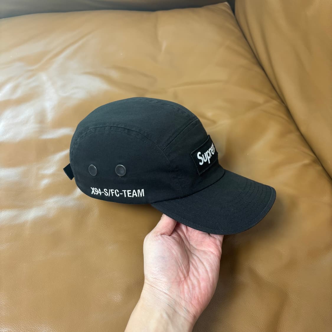Supreme 슈프림 22ss 밀리터리 워시드 블랙 캠프캡 모자 상품이미지4
