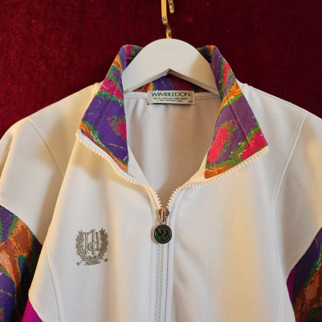 WIMBLEDON 90's 테니스 화이트 저지 105size 상품이미지4