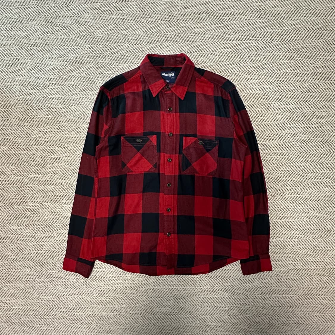 WRANGLER buffalo check work shirt 상품이미지1