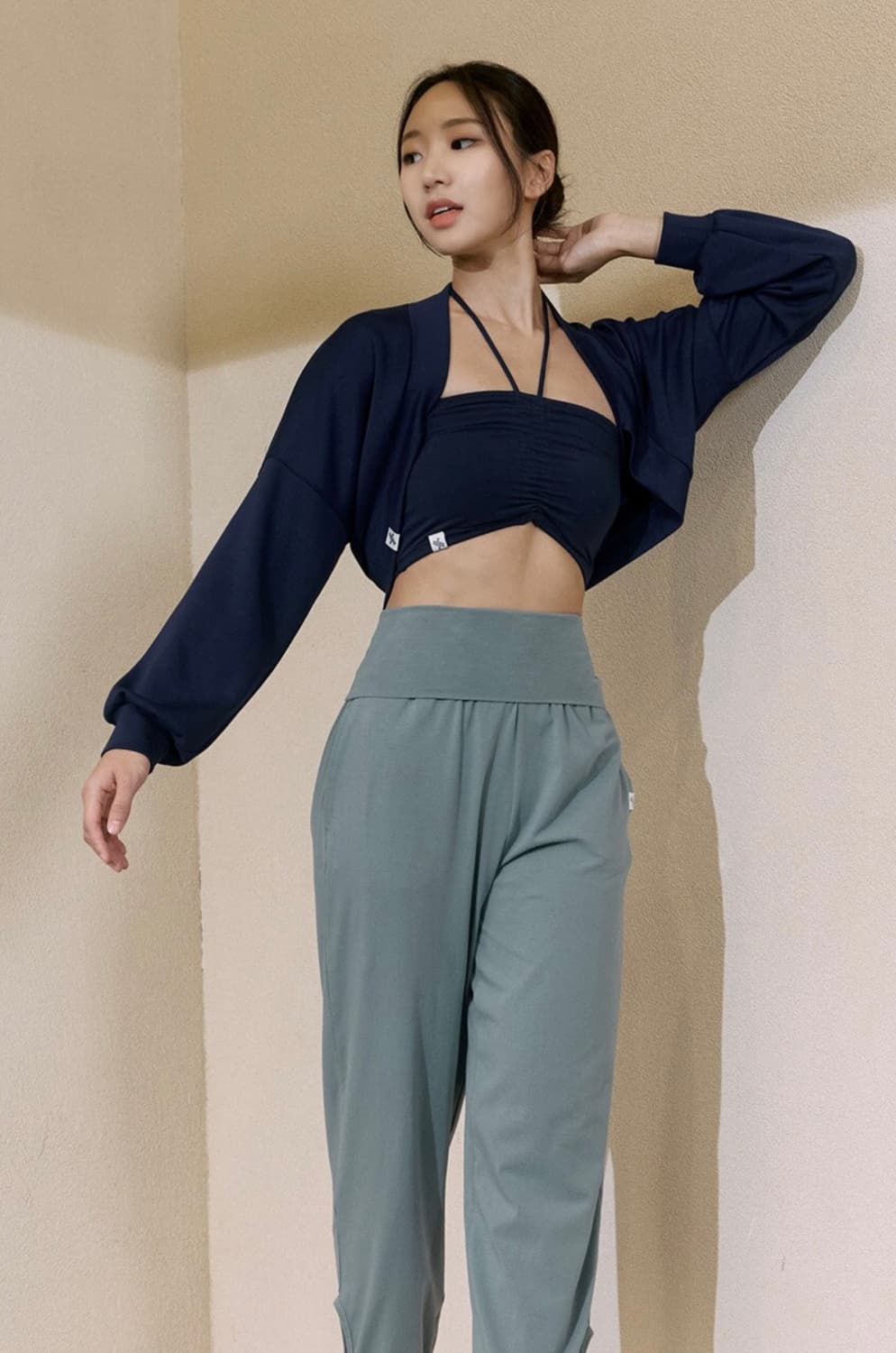 젝시믹스 멜팅 터치 스트링 볼레로 (Dress Blues Top) 상품이미지2