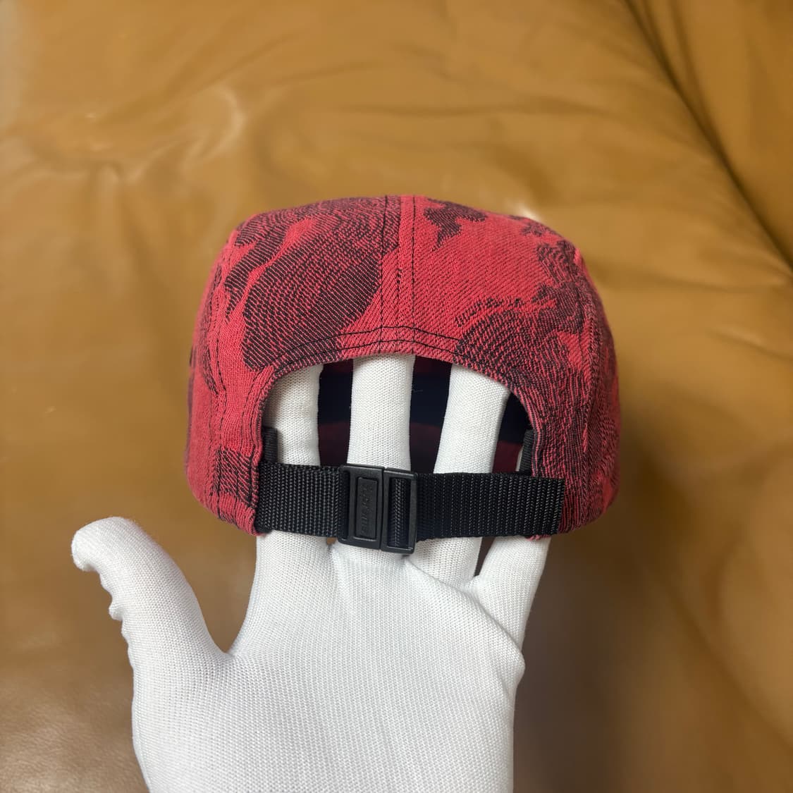 슈프림 캠프캡 모자 박스로고 플레임 데님 레드 상품이미지7