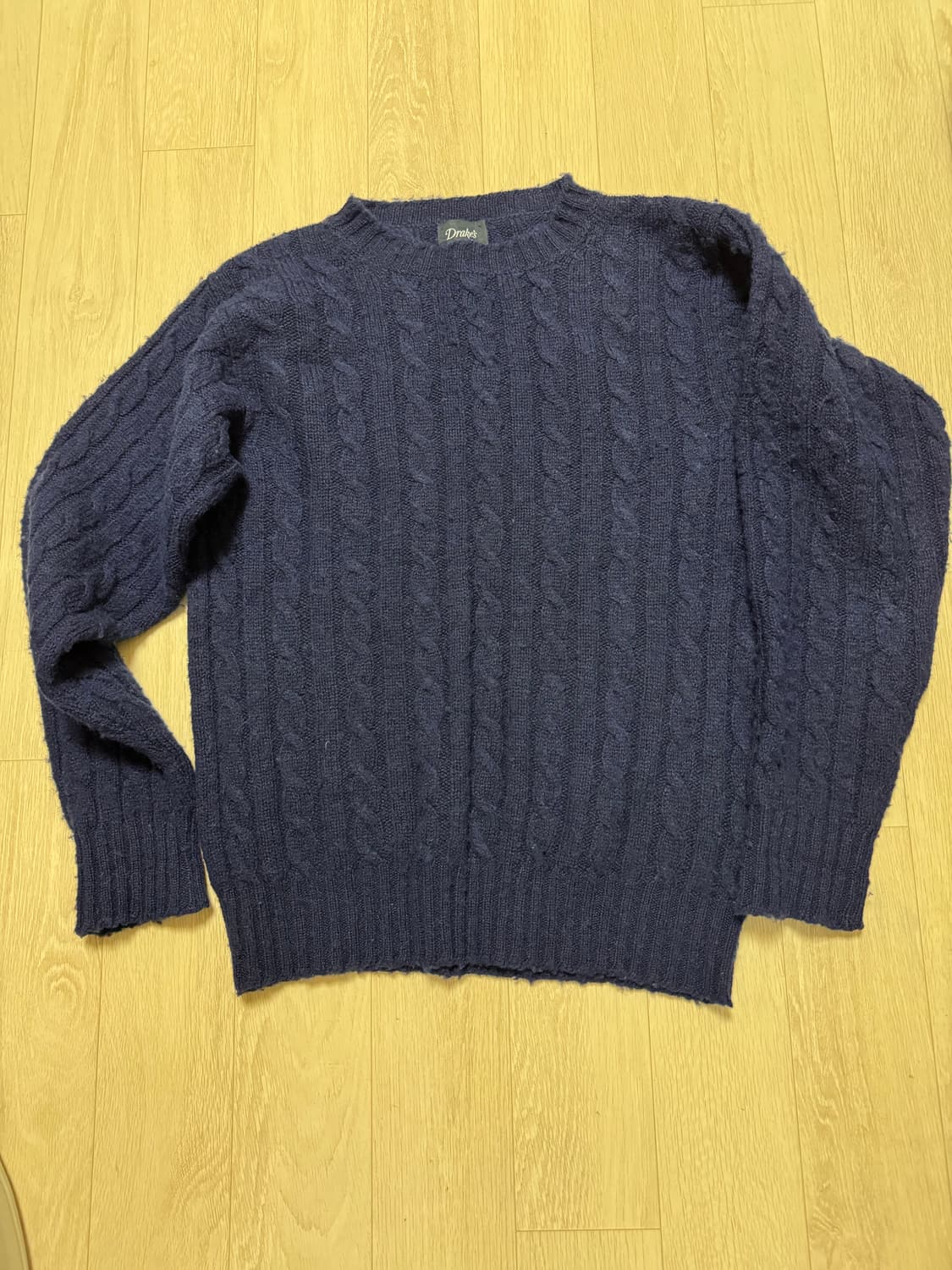 드레익스 케이블 쉐기독 니트 네이비 38사이즈 상품이미지4