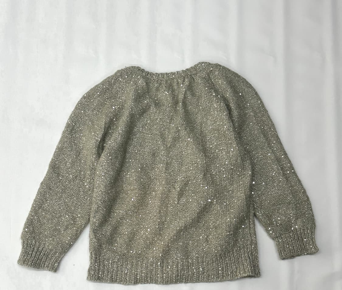 🩶스팽글니트 가디건 🩶 데코라 괴짜룩 러블리 가을 7부 그런지 히피 상품이미지3