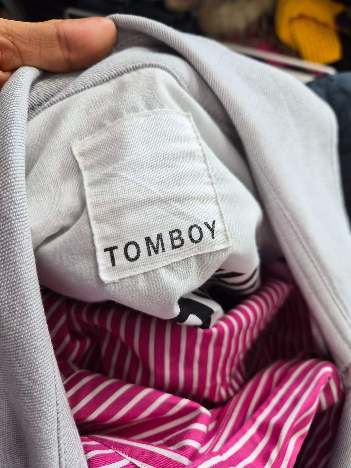 톰보이 더블 버튼  벌룬 트렌치 코트 상품이미지6