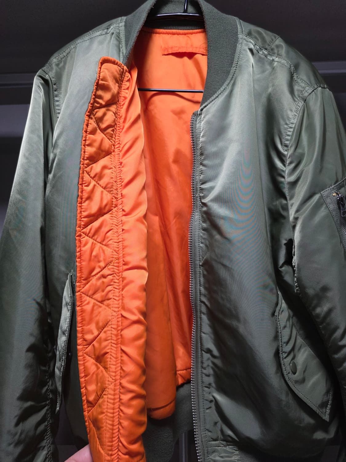 알파인더스트리 MA-1 슬림핏 라지(100사이즈) 상품이미지4