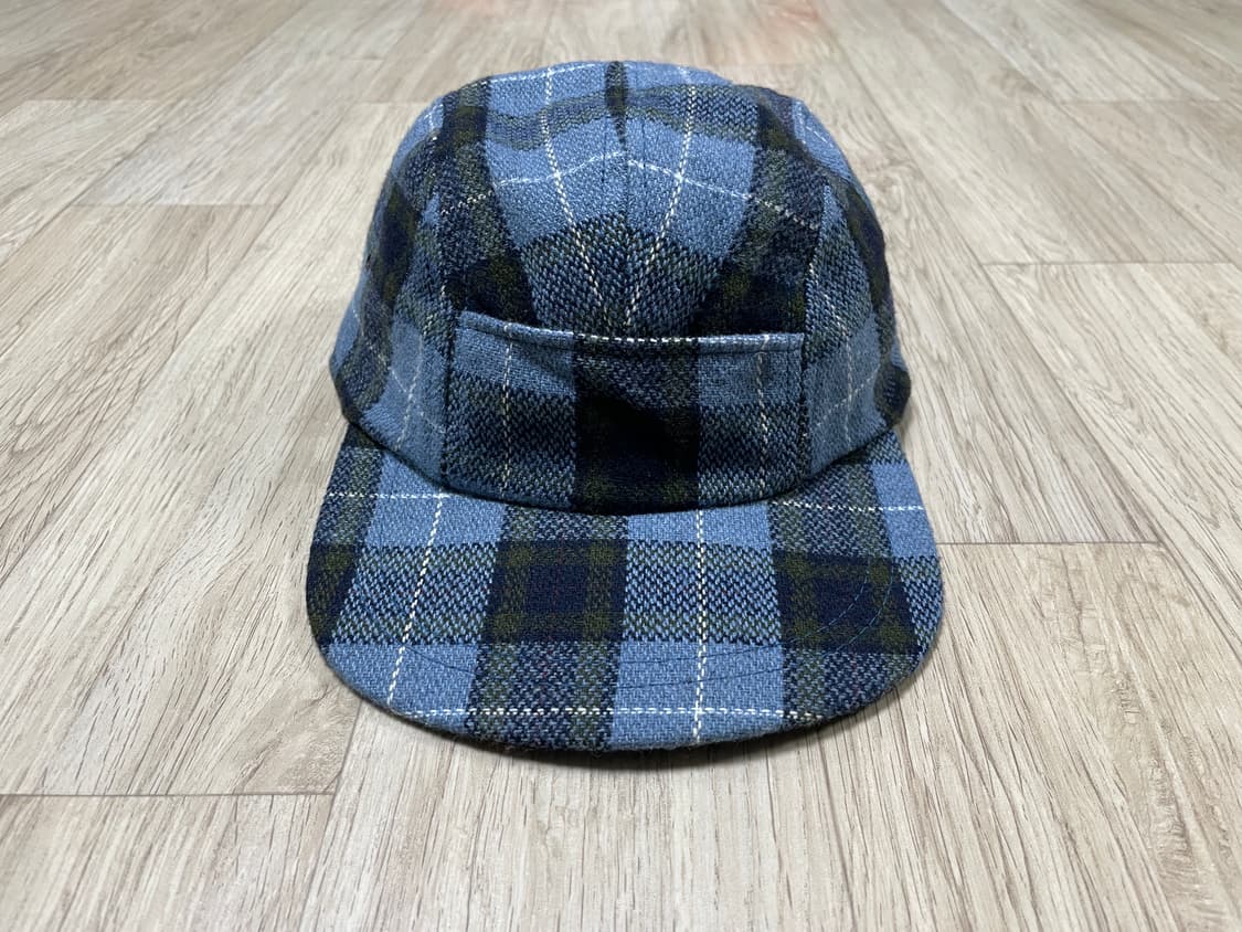 ~58) 90's 뉴욕햇 체크 울 캠프캡(미국제)RRL&LVC&폴로 상품이미지1