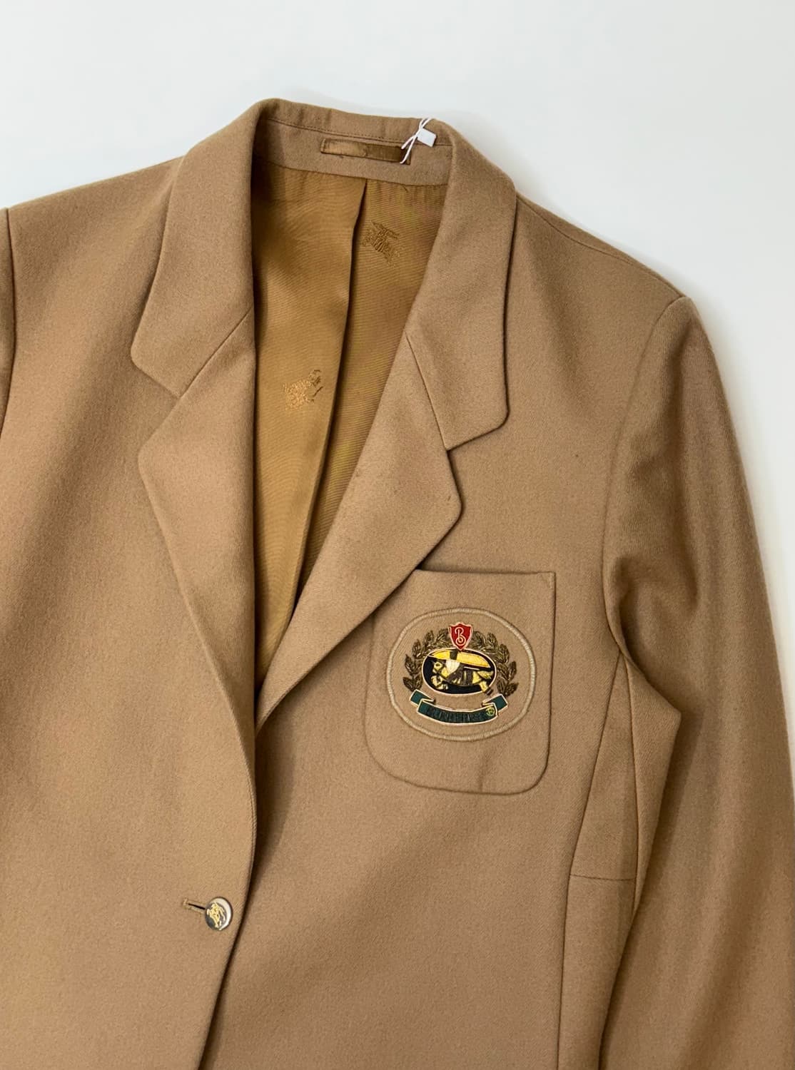 Burberry 버버리 크레스트 자수 1B 금장 울 블레이저 상품이미지1