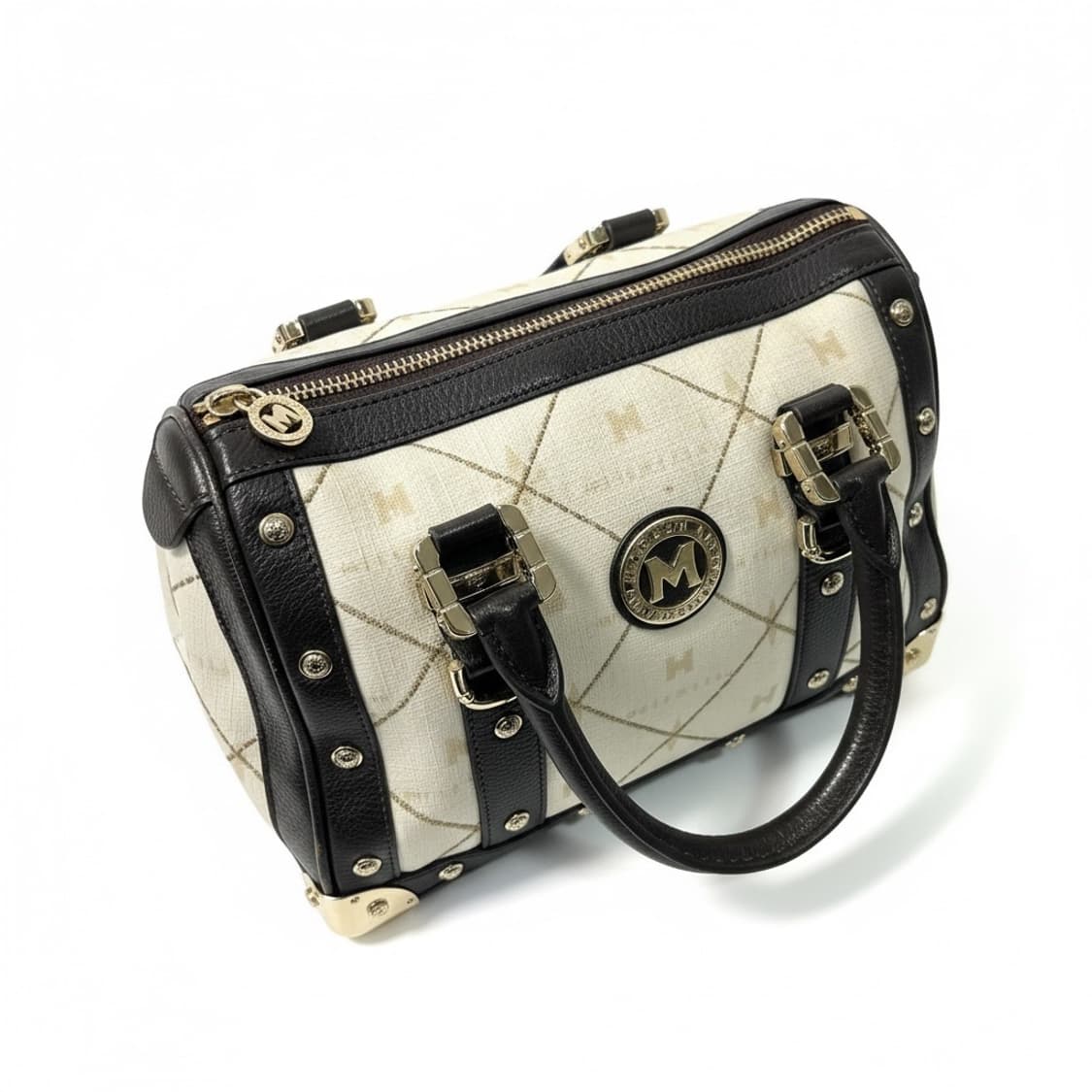 메트로시티 퀼팅 가죽 보스턴 토트백 가방 상품이미지3