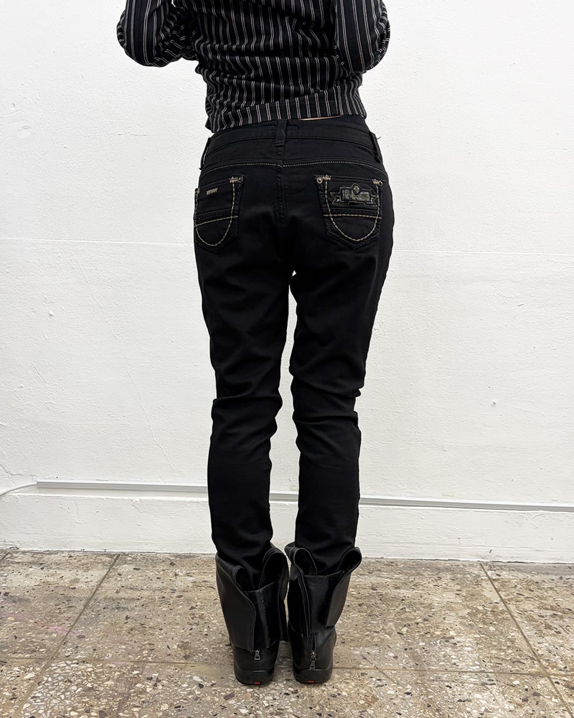 빈티지 플레이드 포켓 슬림 팬츠 상품이미지2