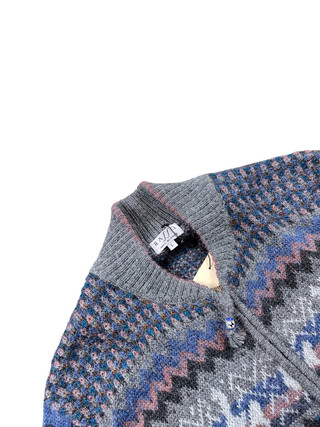 Alpaka 100% 노르딕 패턴 가디건  상품이미지2