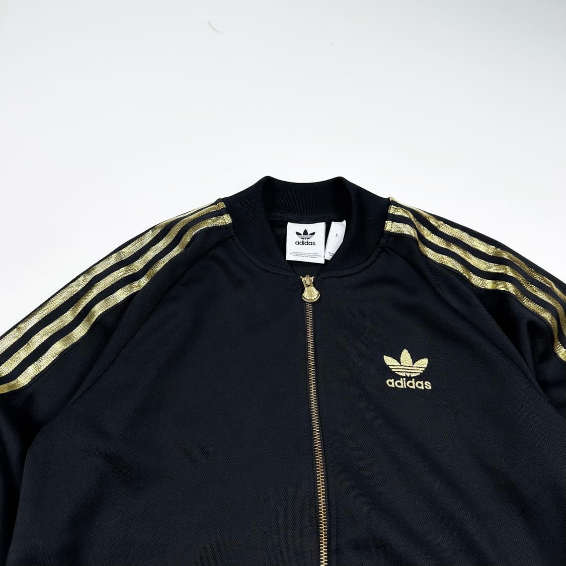 아디다스 og 슈퍼스타 트랙탑 져지 블랙 골드 S 상품이미지2