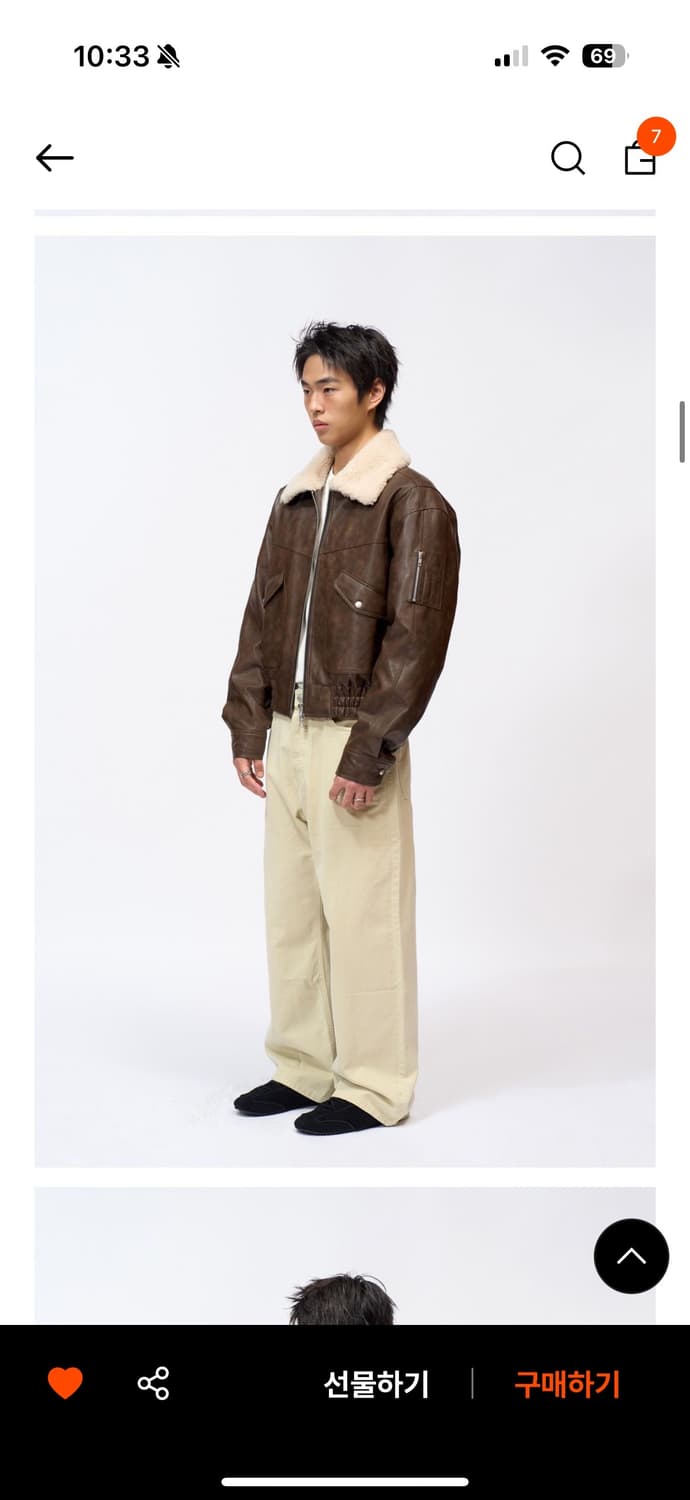 도프제이슨 시어링카라 cwu 자켓 브라운 XL 상품이미지10