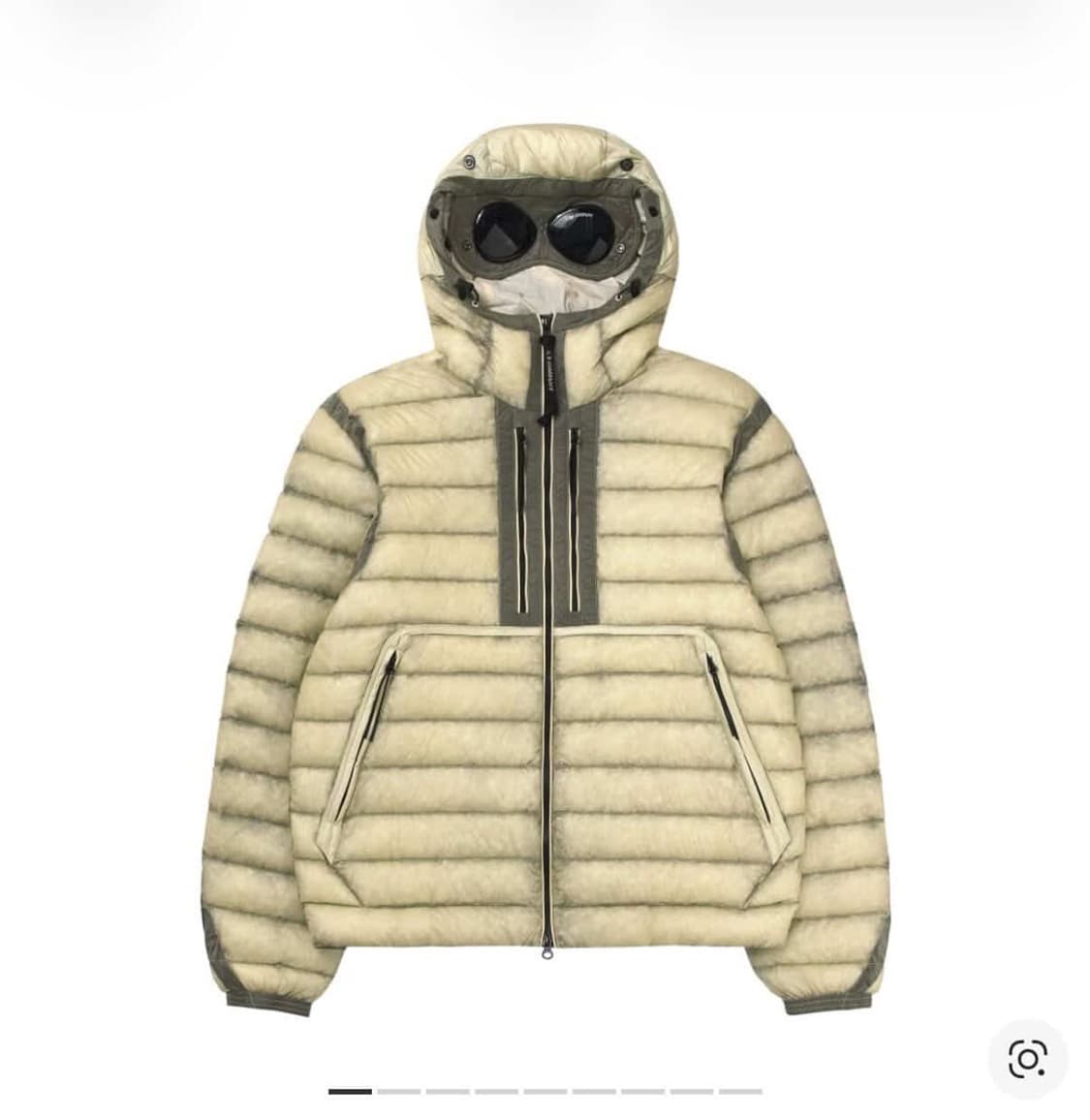 [M] C.P. 컴퍼니 D.D. 쉘 고글 다운 자켓 피스타치오 쉘 베이지 상품이미지1