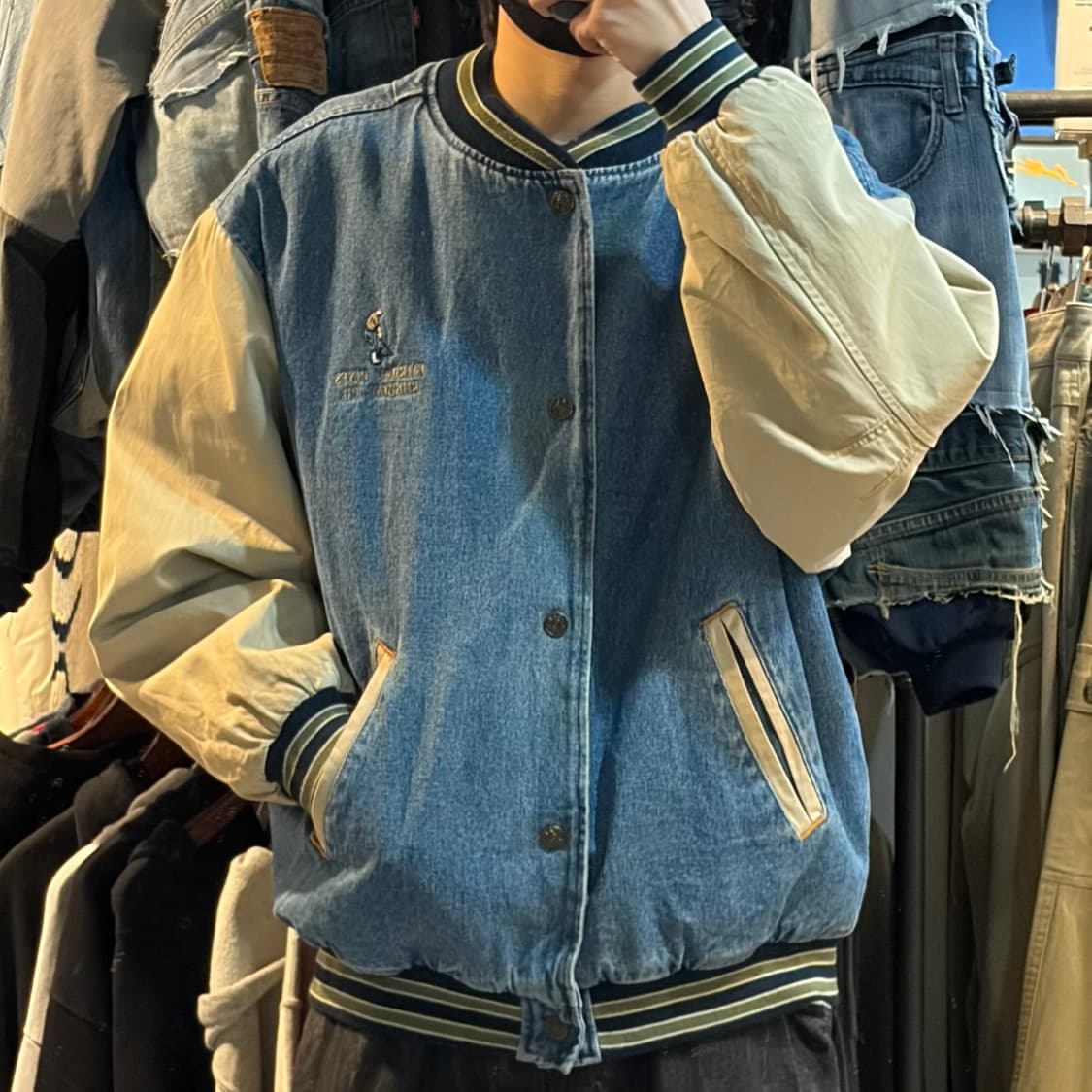 [NO.9] VTG 데님 바시티 자켓 상품이미지3