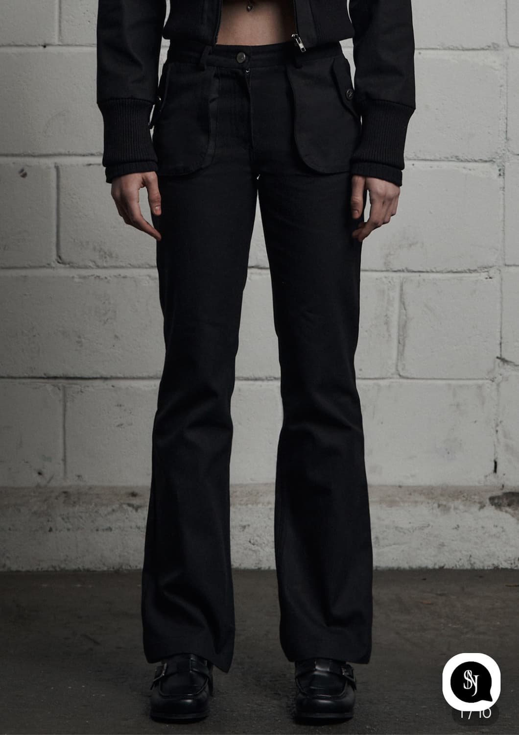 시너진 CARGO POCKET COTTON PANTS BLACK 상품이미지1