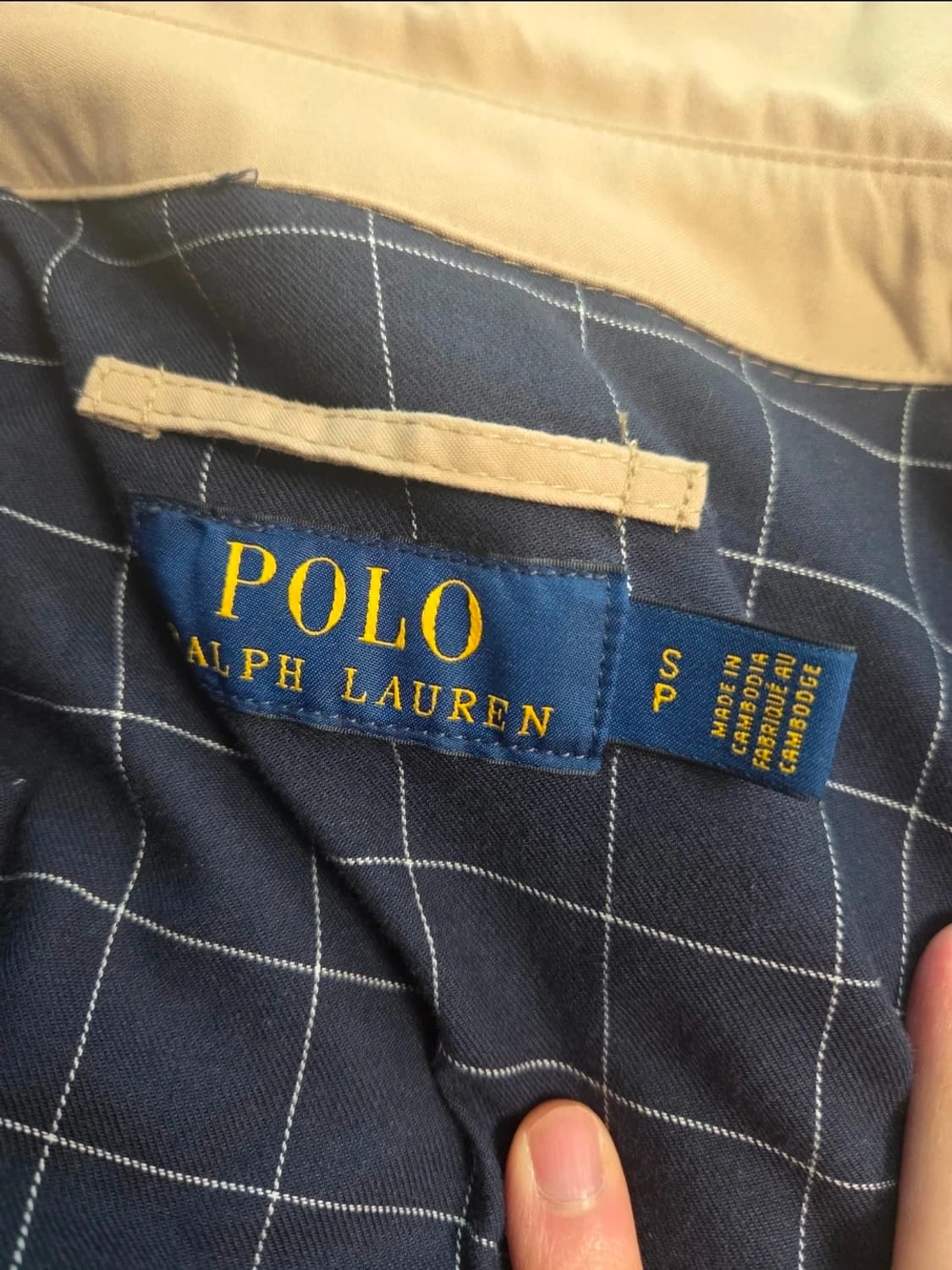 폴로 랄프로렌 베이지 자켓 S 바이스윙 베이포트 해링턴 바라쿠다  상품이미지3