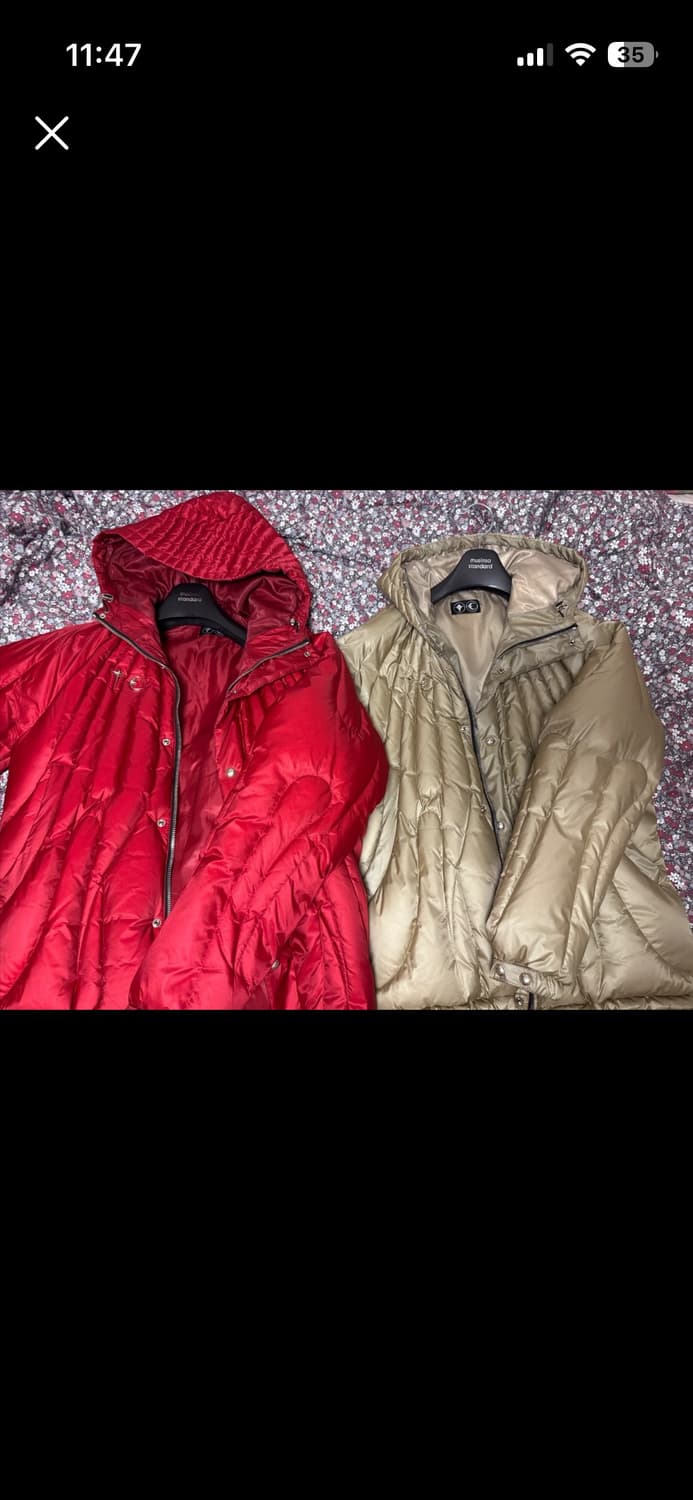 떠그 클럽 케이블 패딩 레드 상품이미지1