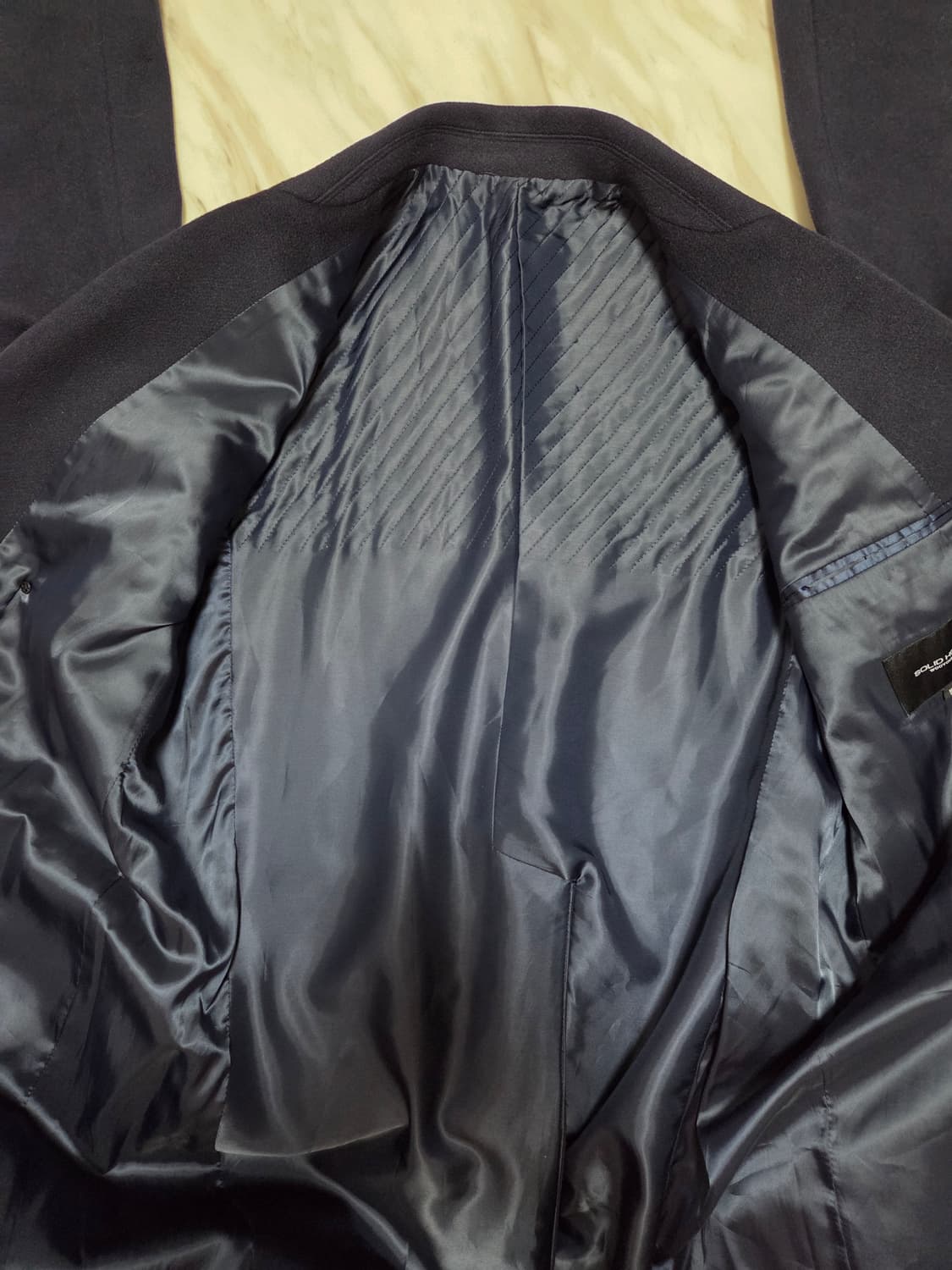 솔리드옴므 네이비 더블 브레스티드 코트 상품이미지5