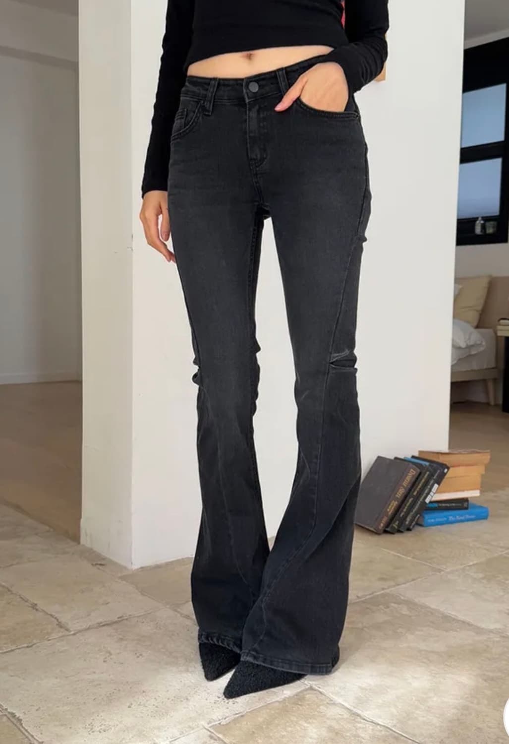 oot 로우 턱 부츠컷 팬츠 상품이미지3